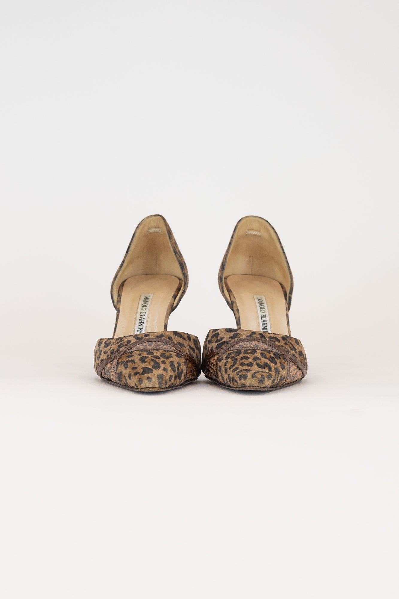 Cheetah And Croc Pointed Toe Pump