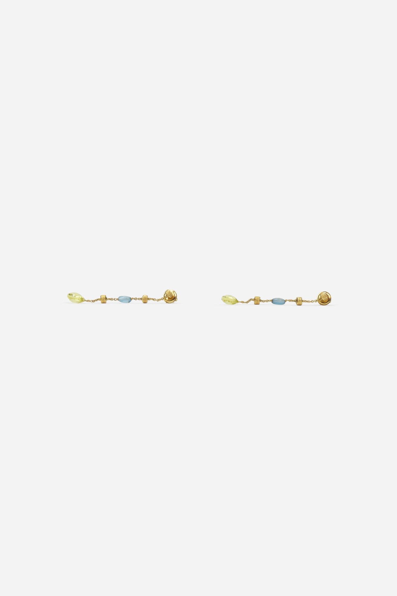 Paradise Collection 18K Blue Topaz and Citrine Earrings