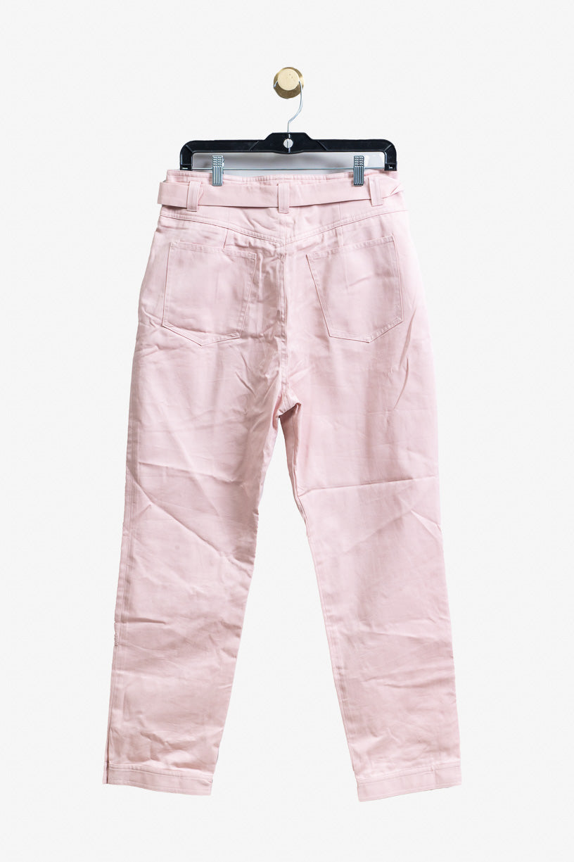 Pink Belted Pant Cotton