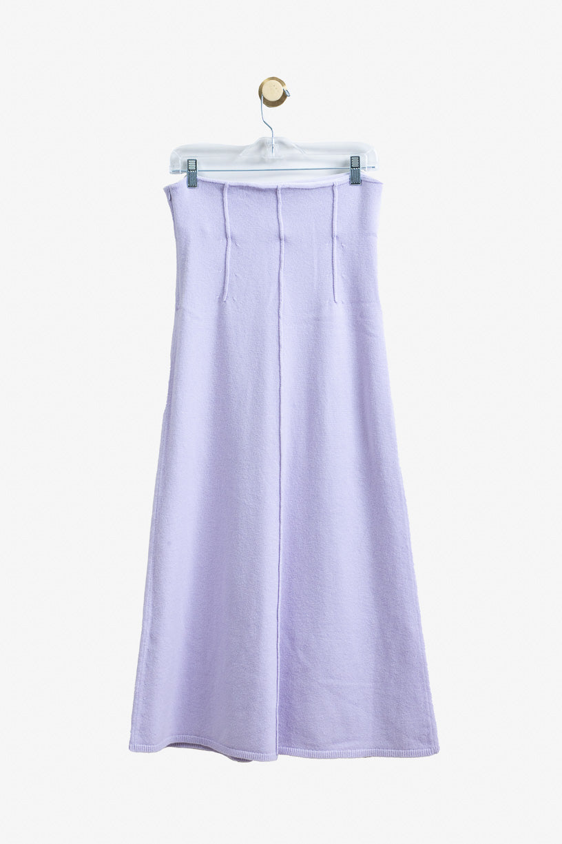 Lilac Wool Maxi Skirt