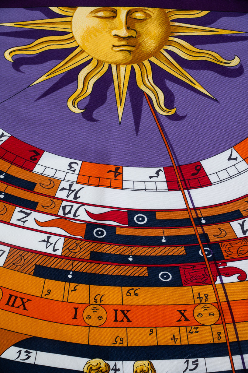 Dies Et Hore Astrology Silk Half Scarf Silk