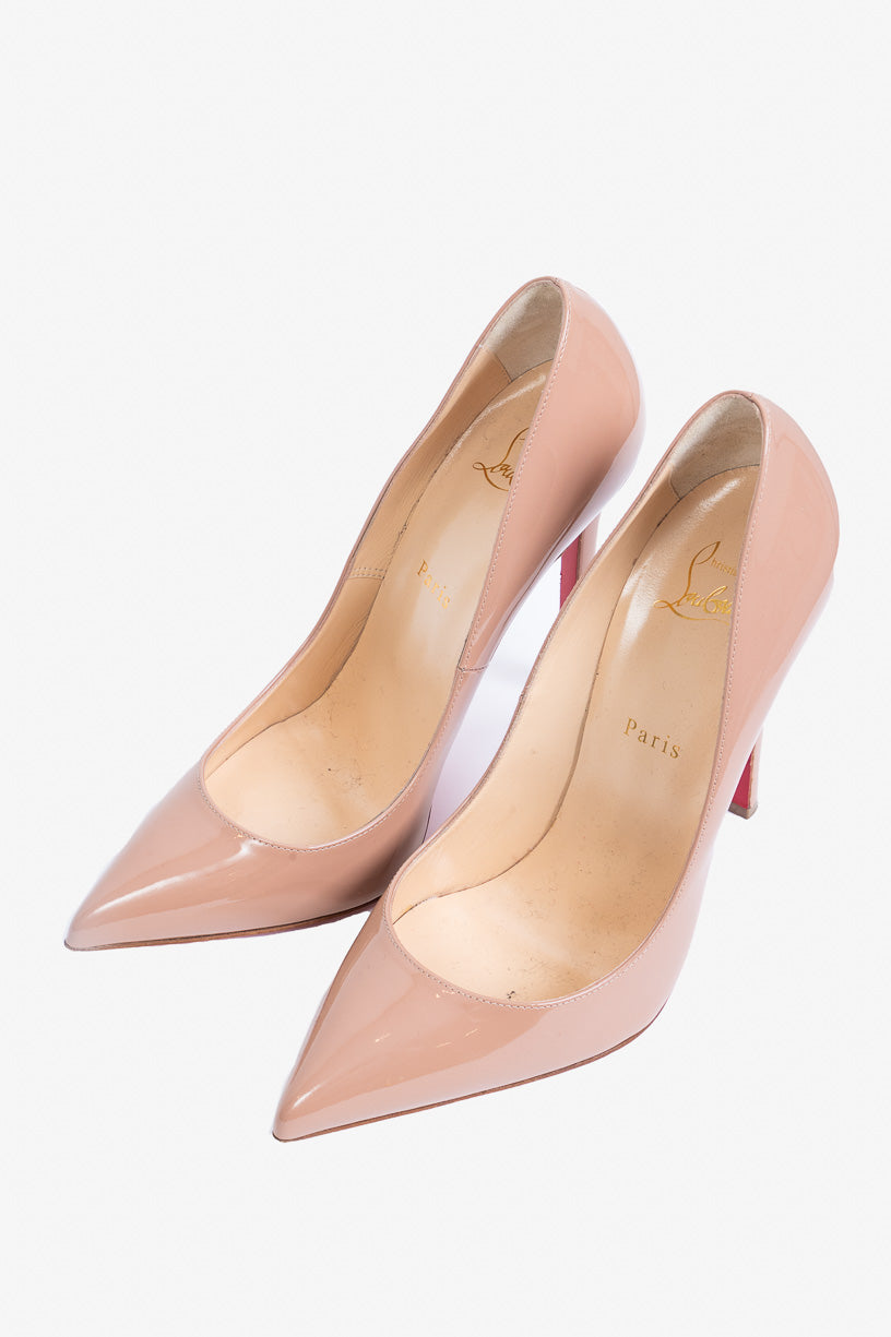 Nude Patent Pointed Toe Pumps Patent