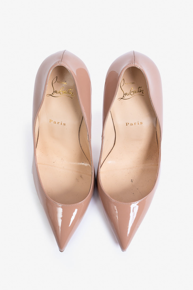 Nude Patent Pointed Toe Pumps Patent