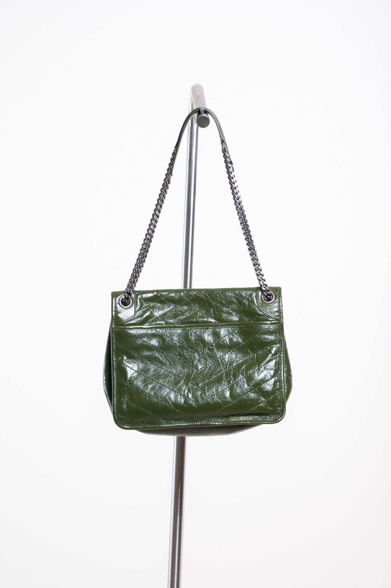 Large Green Calfskin Nikki Crossbody