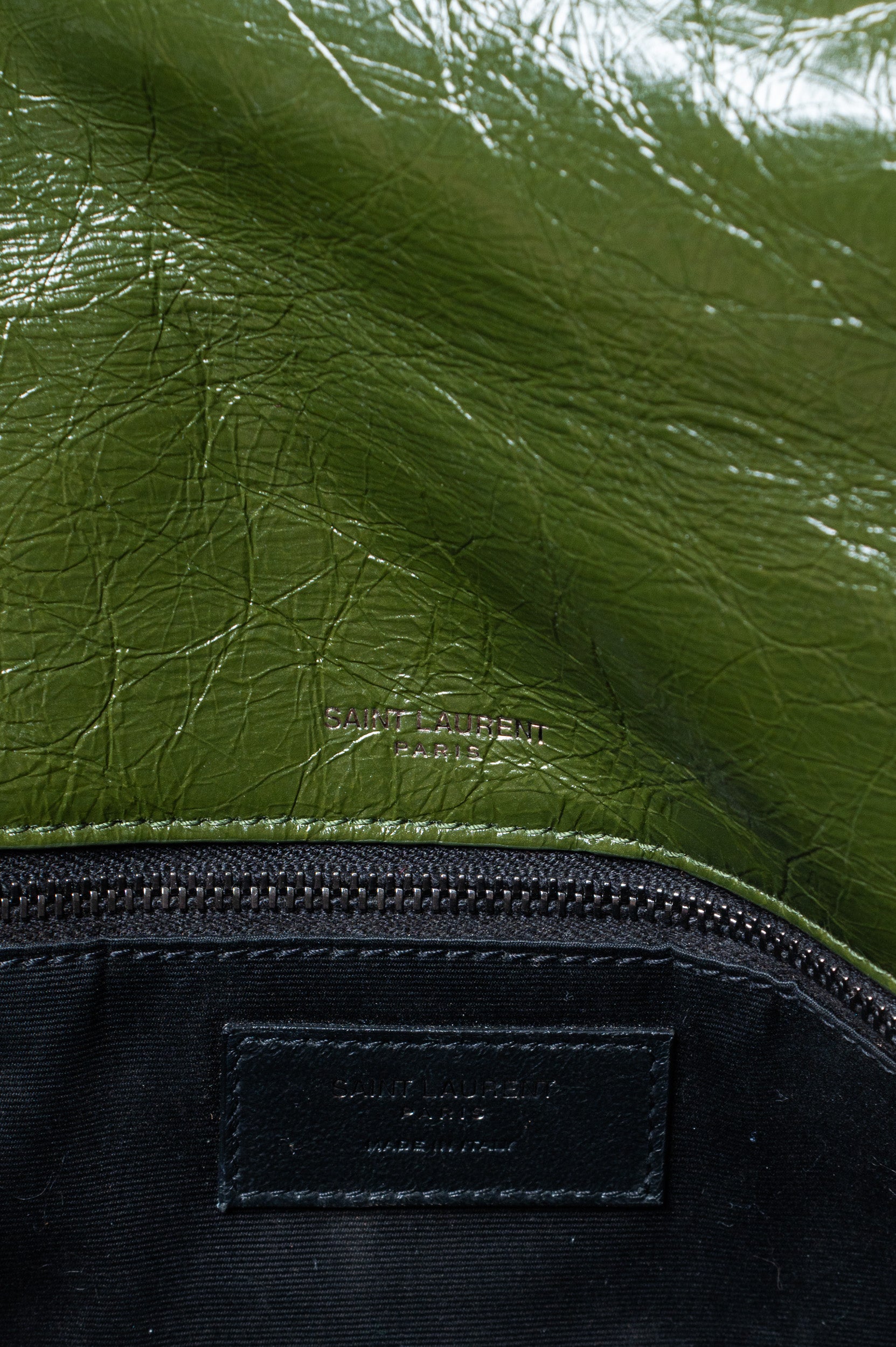 Large Green Calfskin Nikki Crossbody