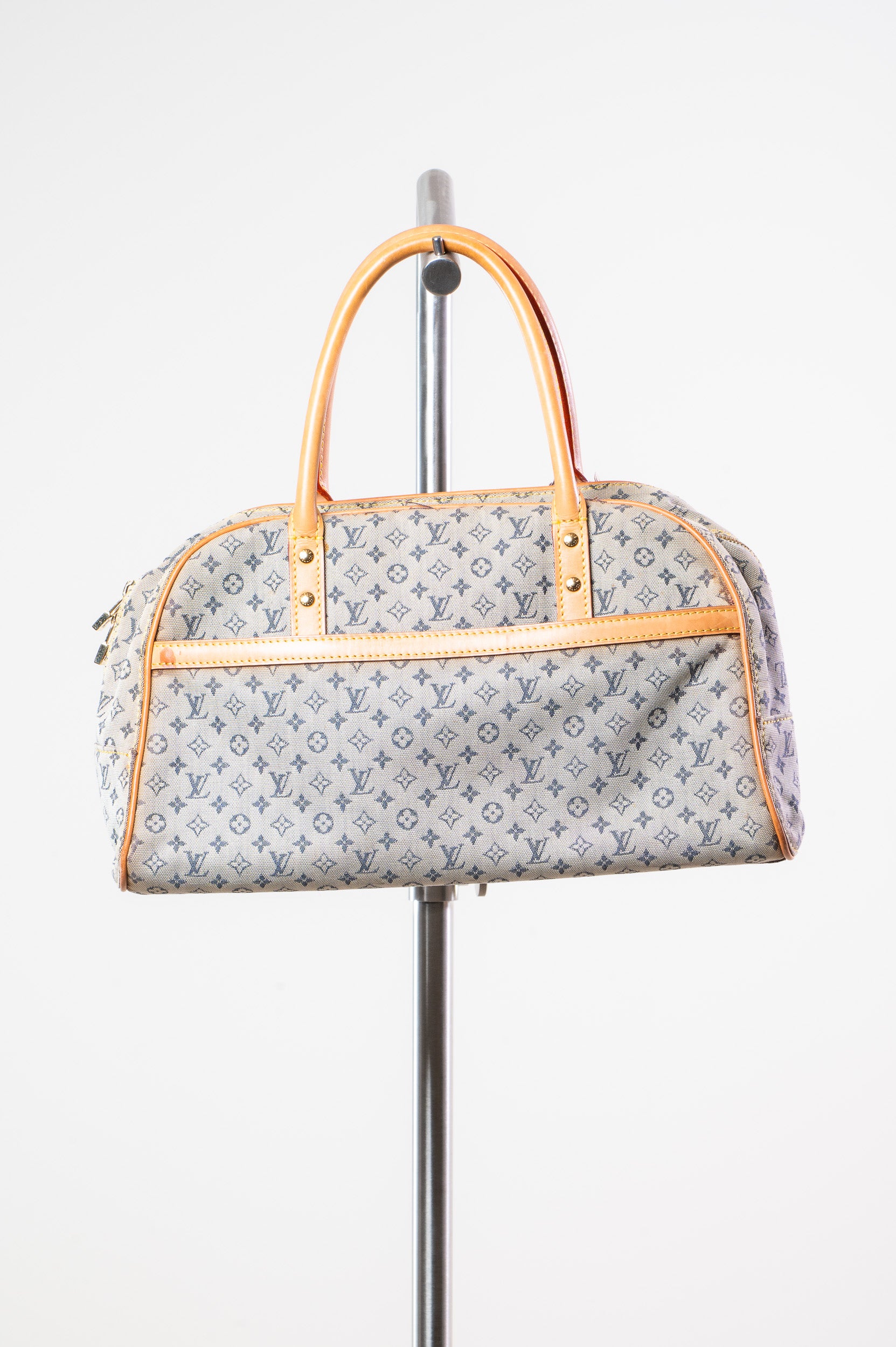 Additional front view of Louis Vuitton Denim Monogram Mini Lin Marie Tote