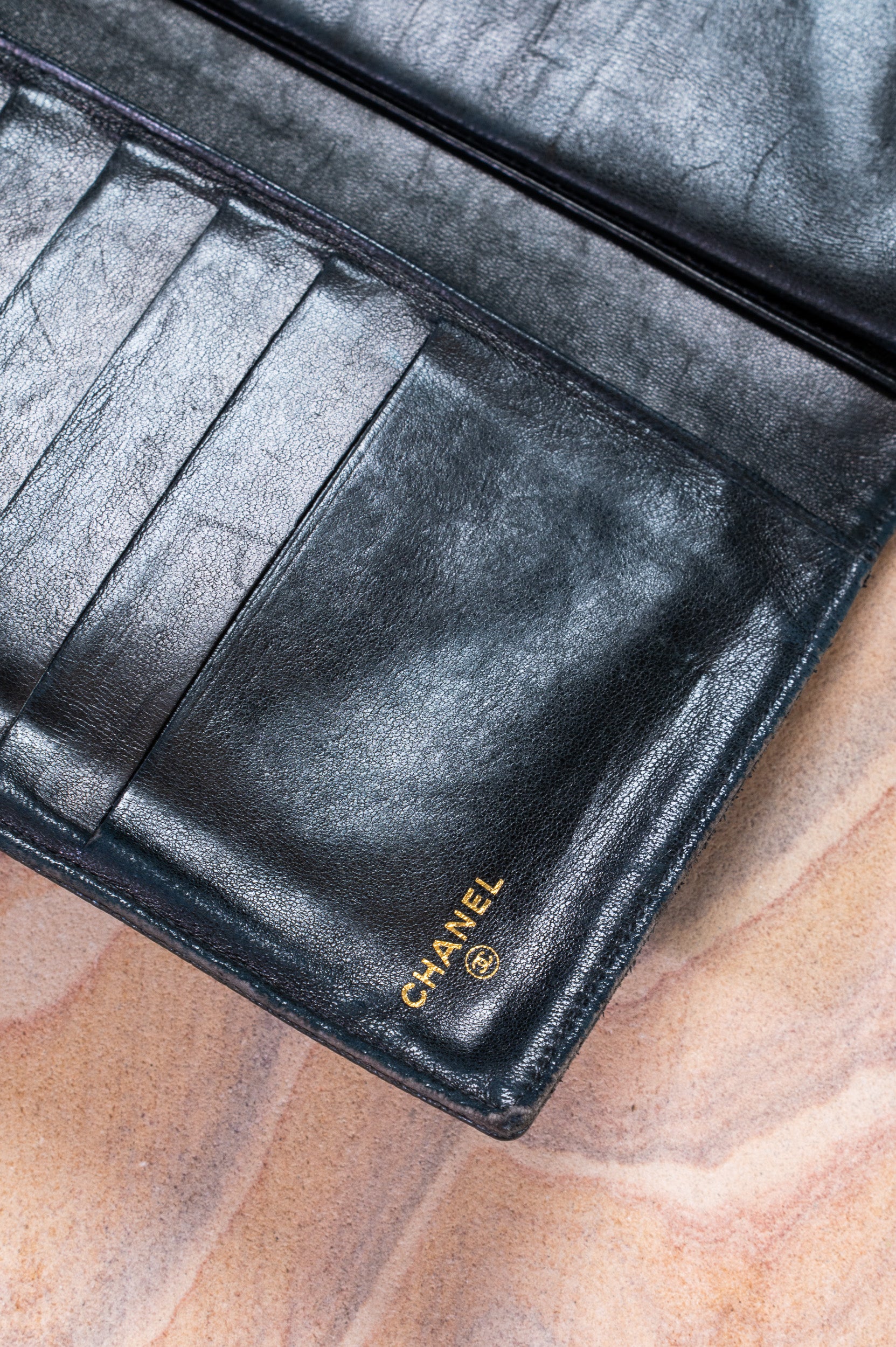 Black Caviar CC French Purse Wallet