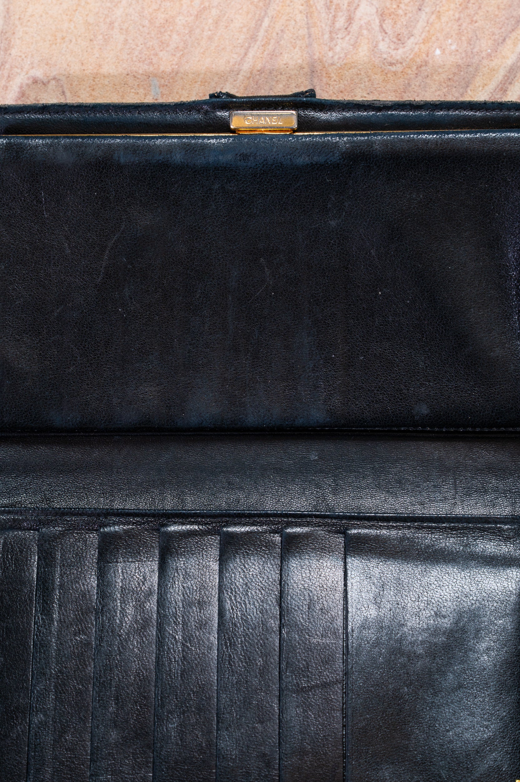 Black Caviar CC French Purse Wallet