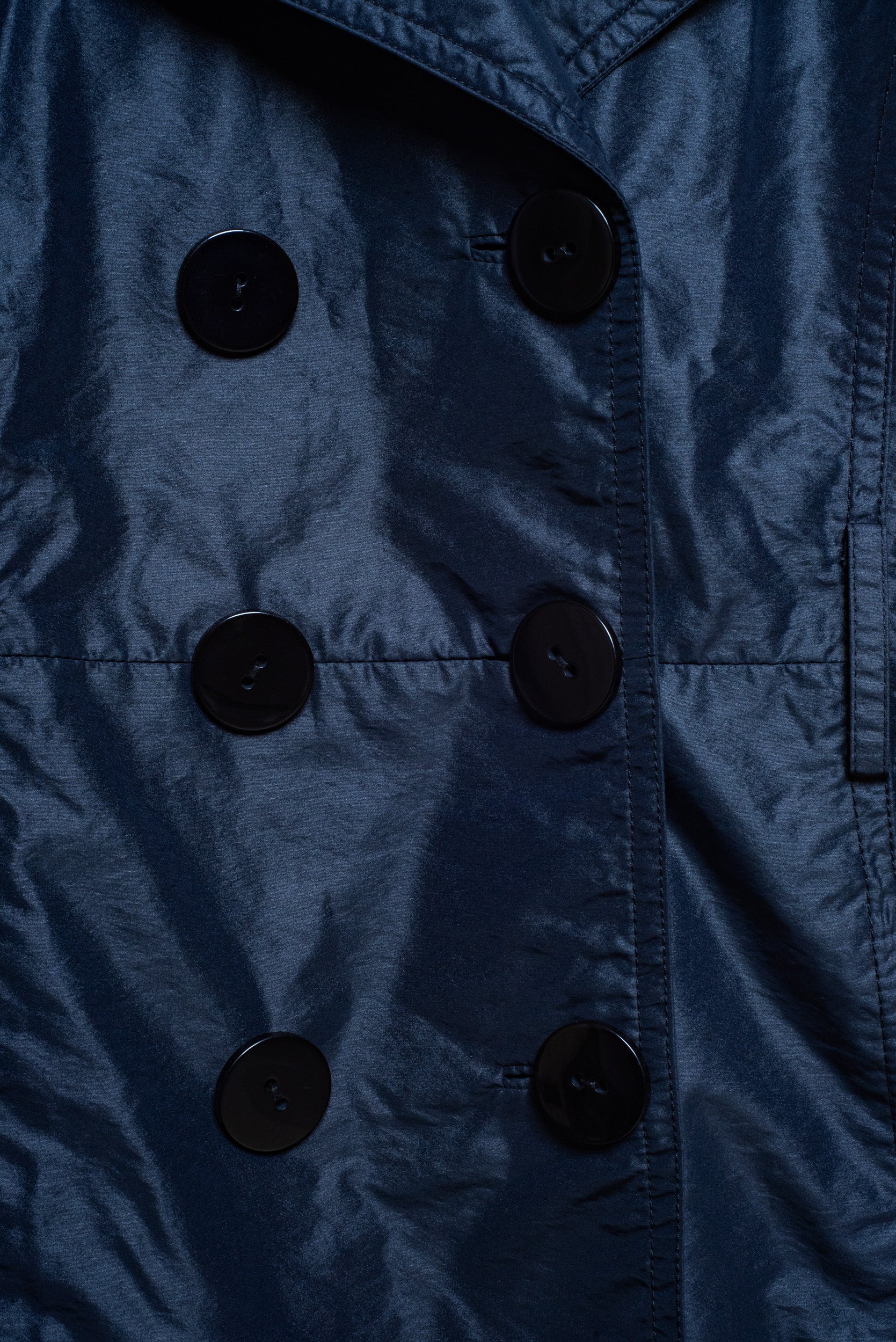 Black Short Sleeve Rain Coat