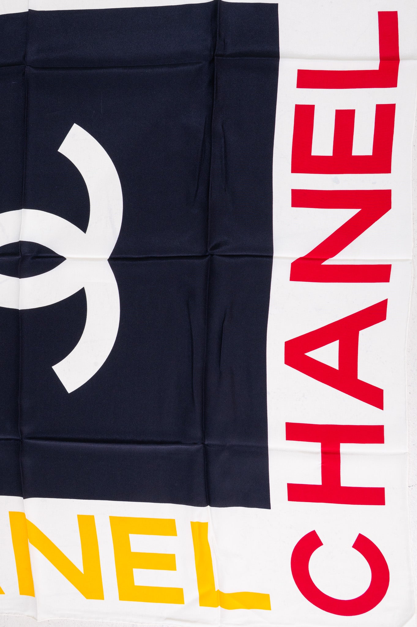 Vintage Silk CC Logo Scarf