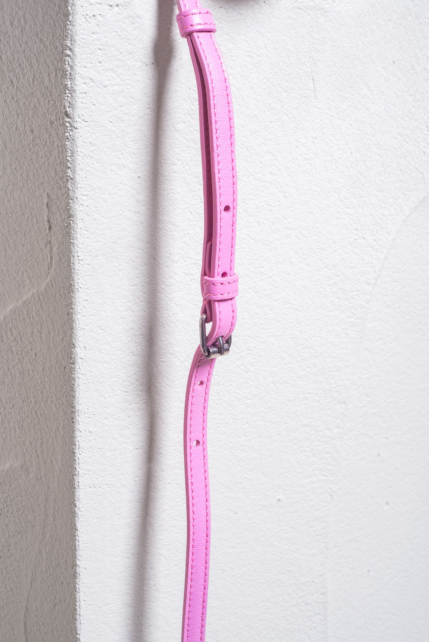 Pink Faux Fur Crossbody AirPod Case