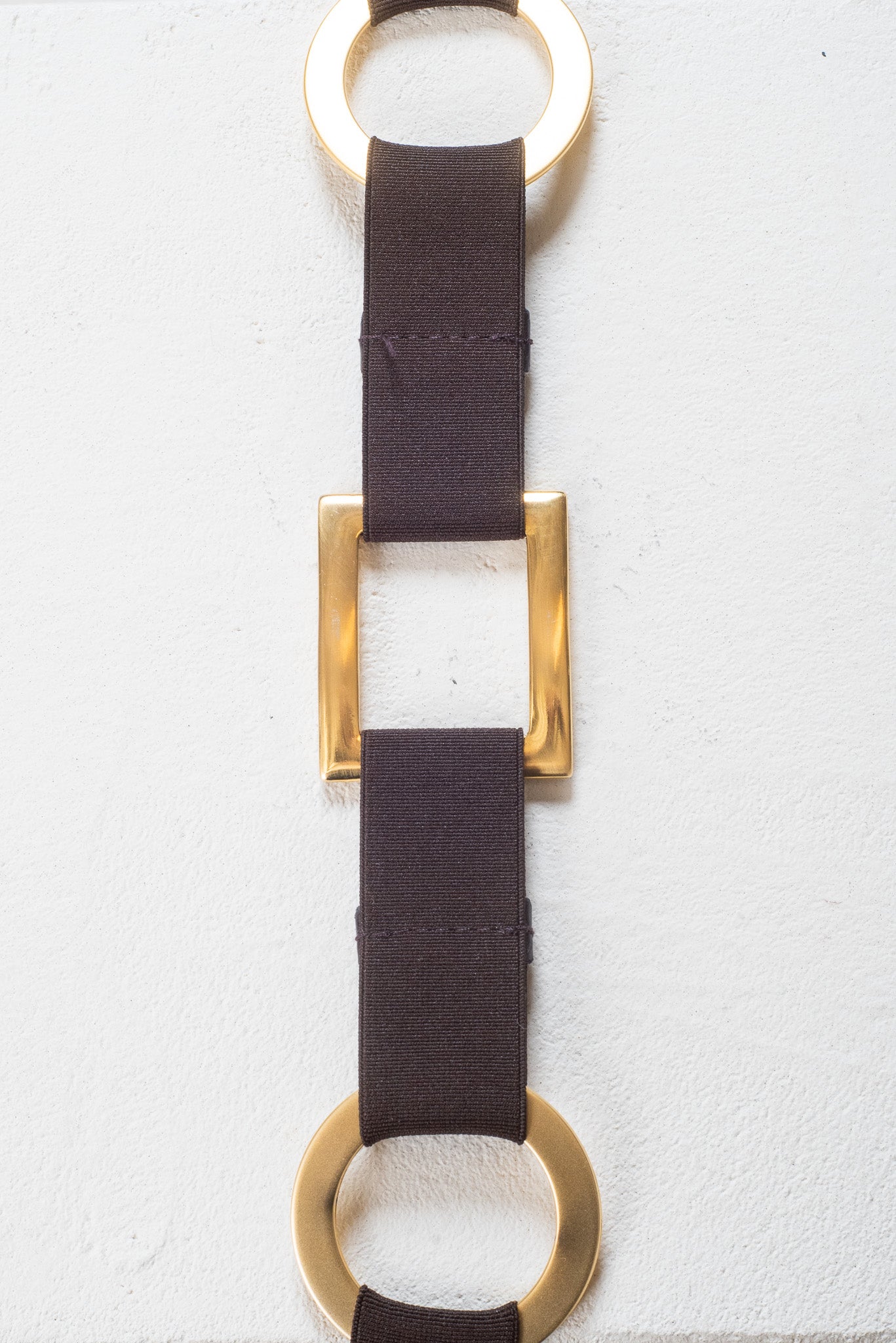 Brown and Gold Stretchy Belt