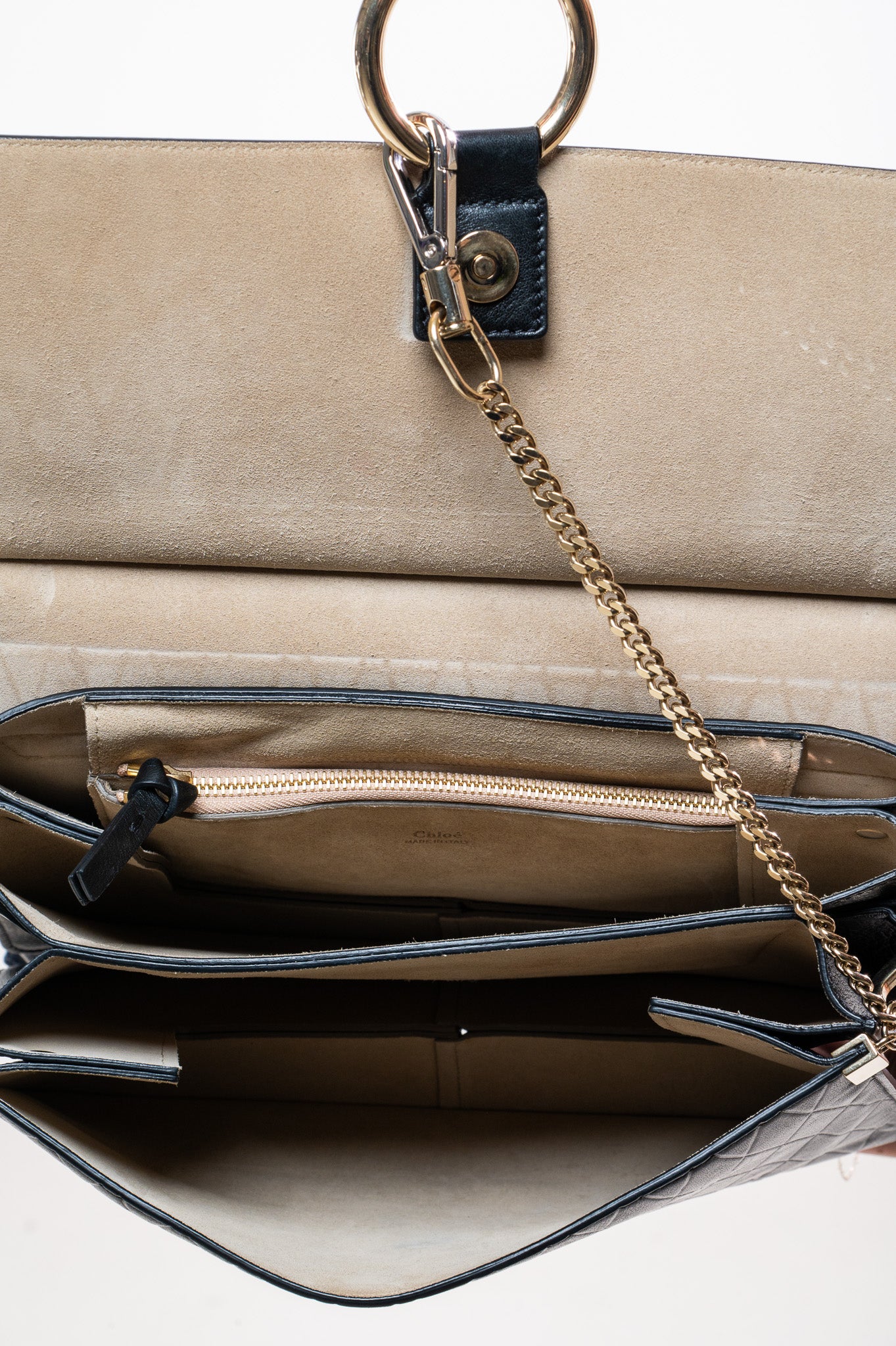 Black Diamond Embossed Faye Shoulder Bag
