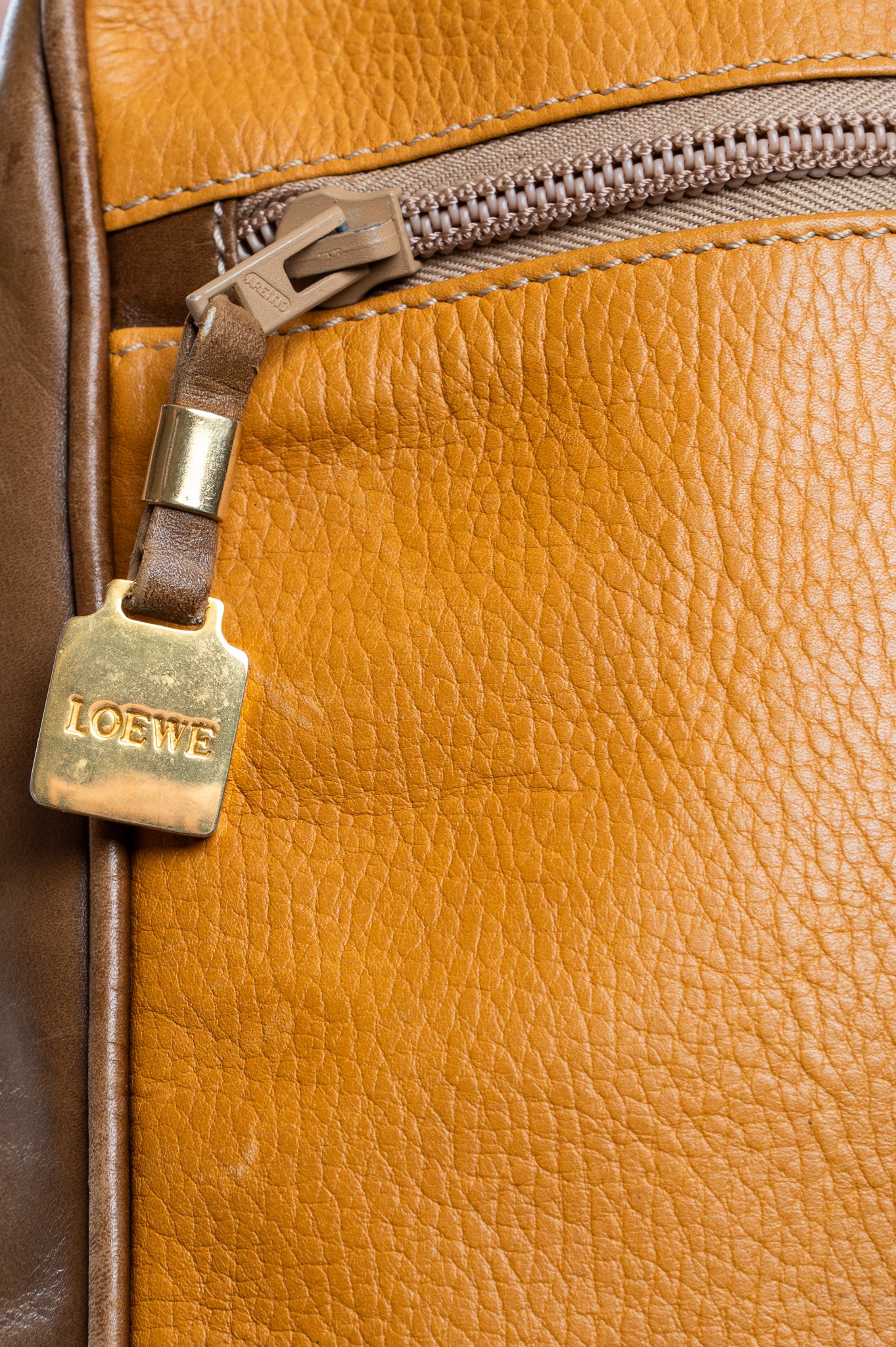 Vintage Anagram Shoulder Crosbody Leather Bag