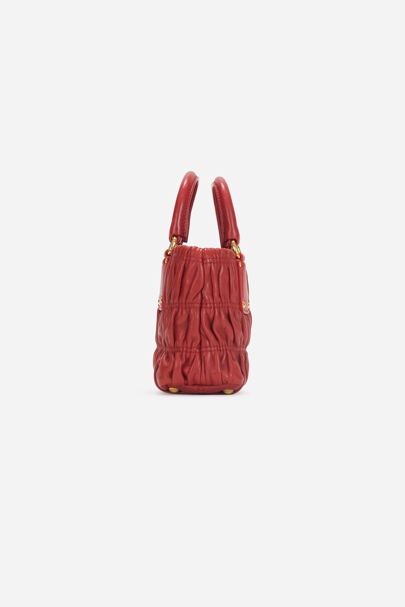 Red Gaufre Convertible Tote