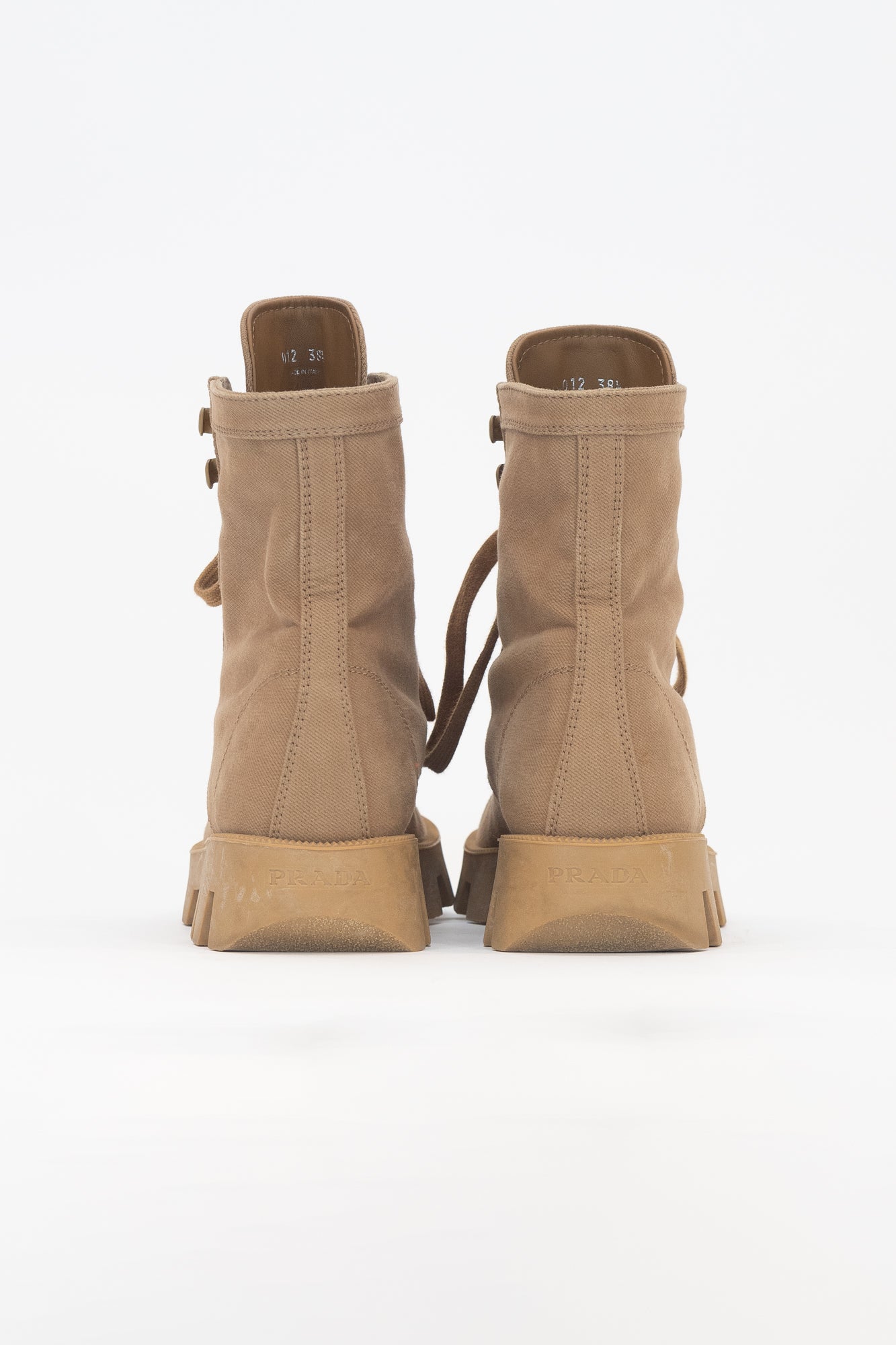 Tan Canvas Combat Boot