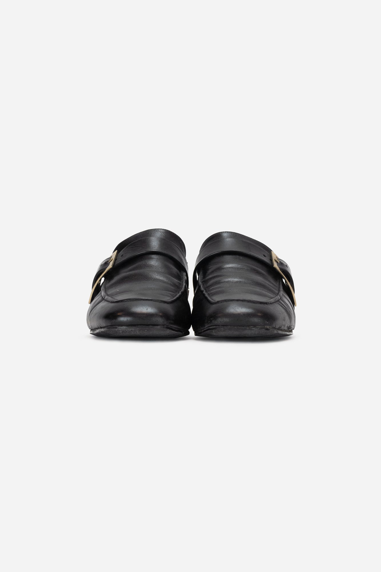Slip on Loafer with Gold Heel Detail