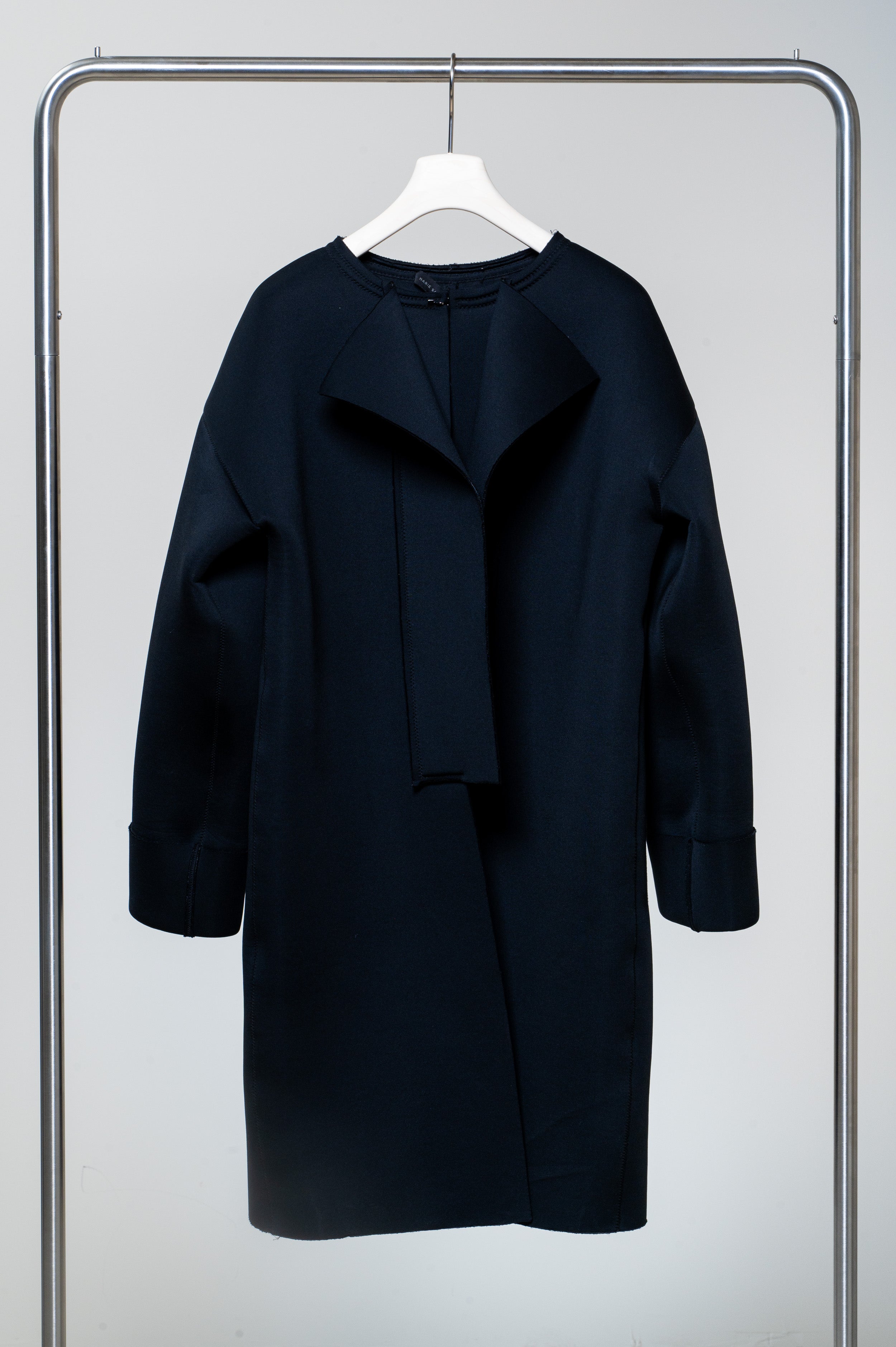 Black Cut Out Front Jacket Polyester