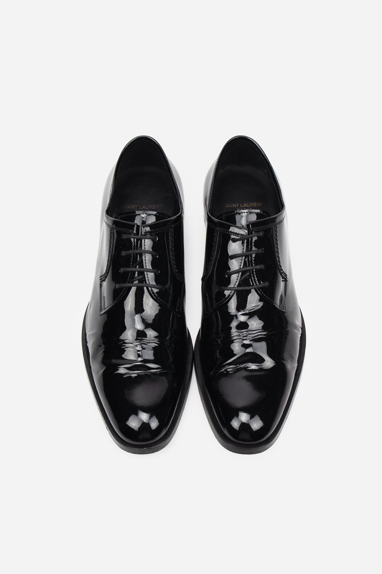 Black Patent Leather Montaigne Derby Shoes
