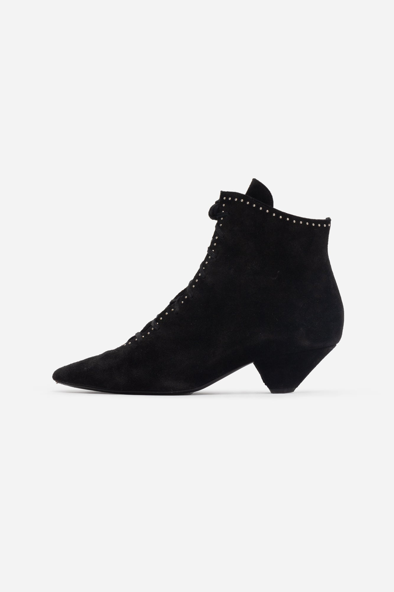 Blaze Studded & Laces Pointed Toe Boot