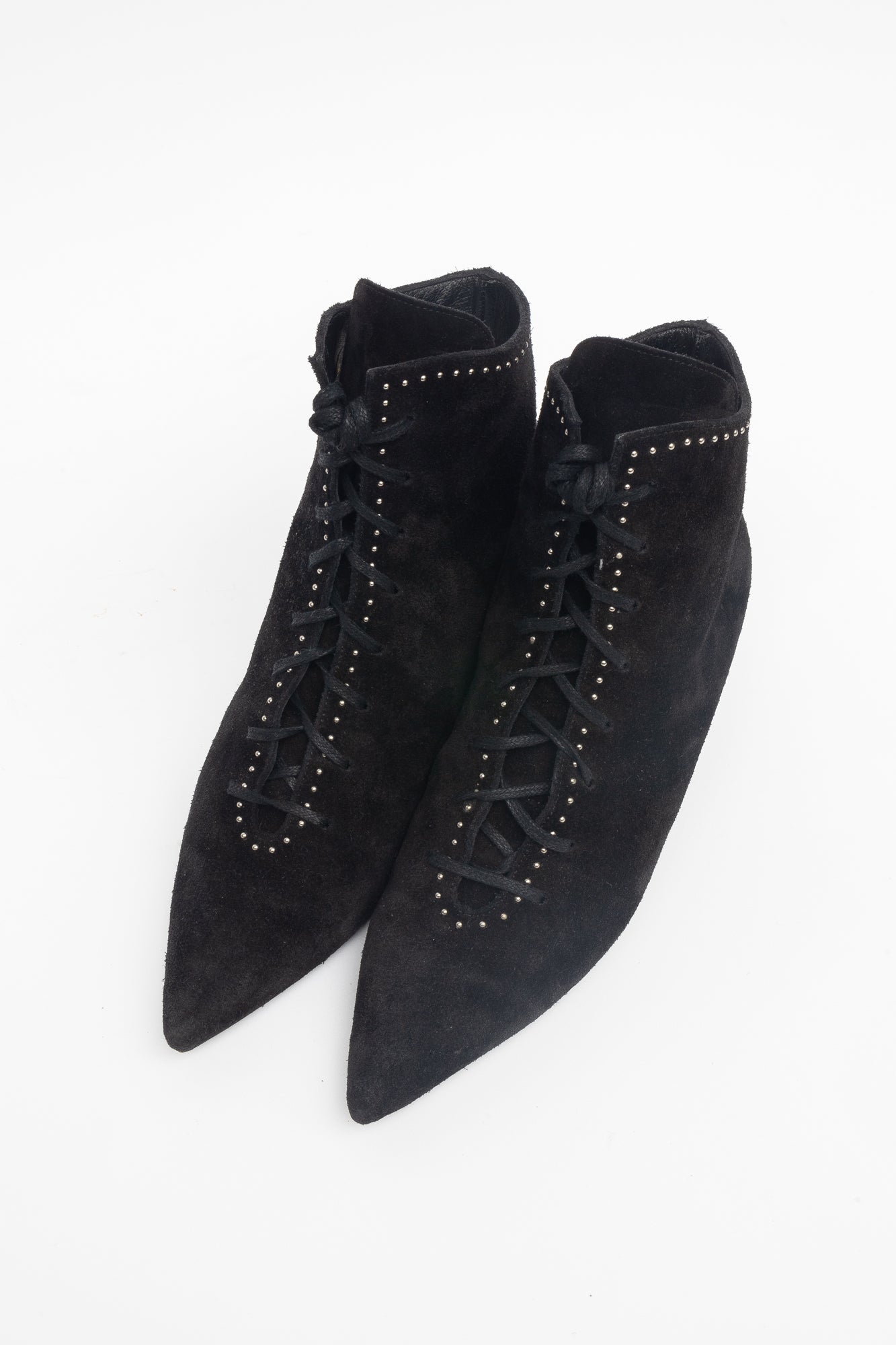 Blaze Studded & Laces Pointed Toe Boot