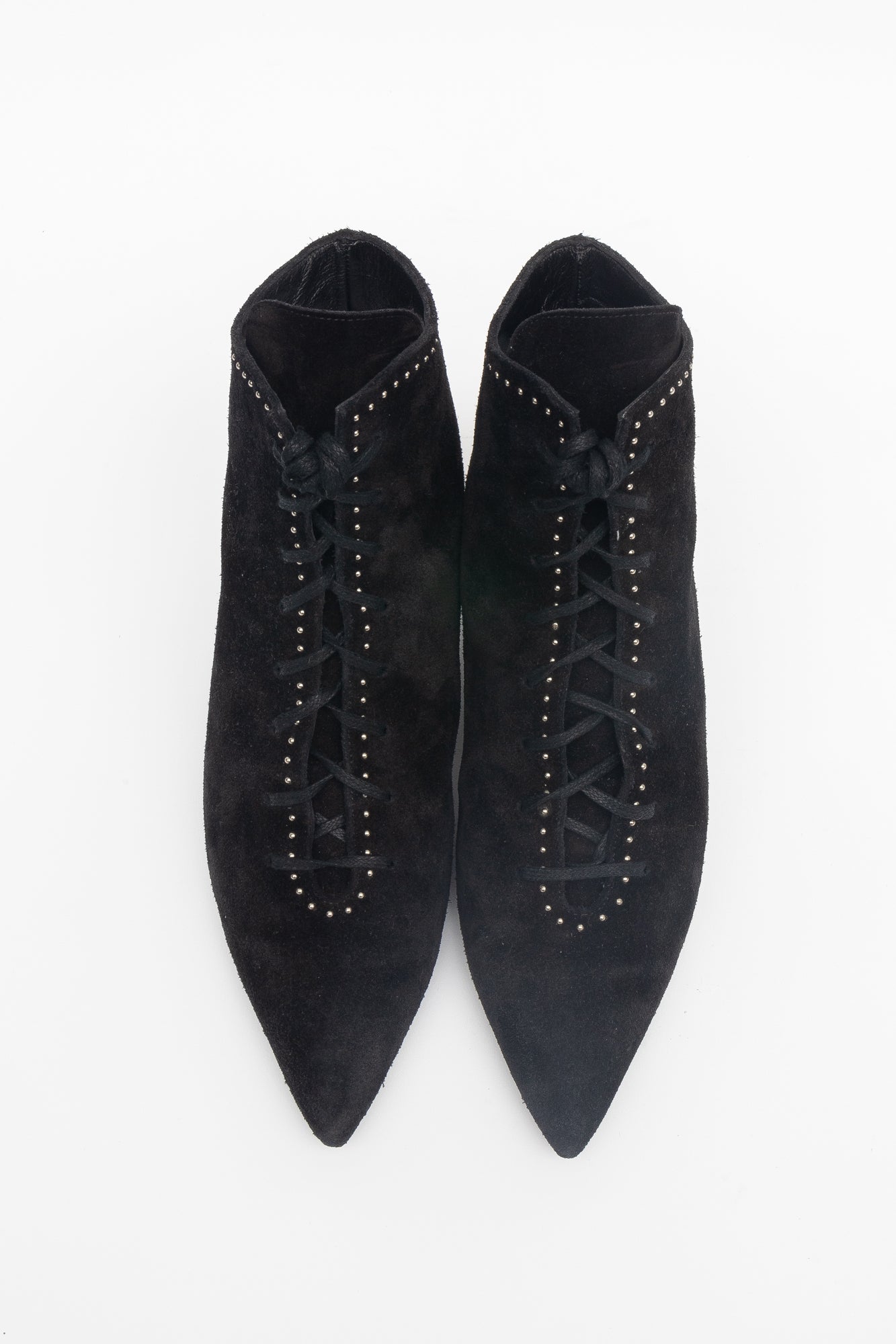 Blaze Studded & Laces Pointed Toe Boot