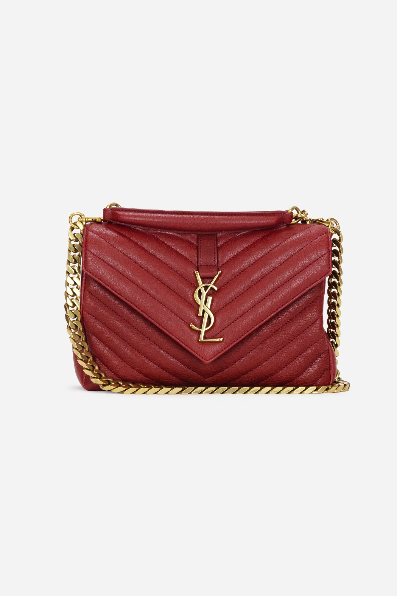 Dark Red Chevron College Medium Crossbody Shoulder Bag