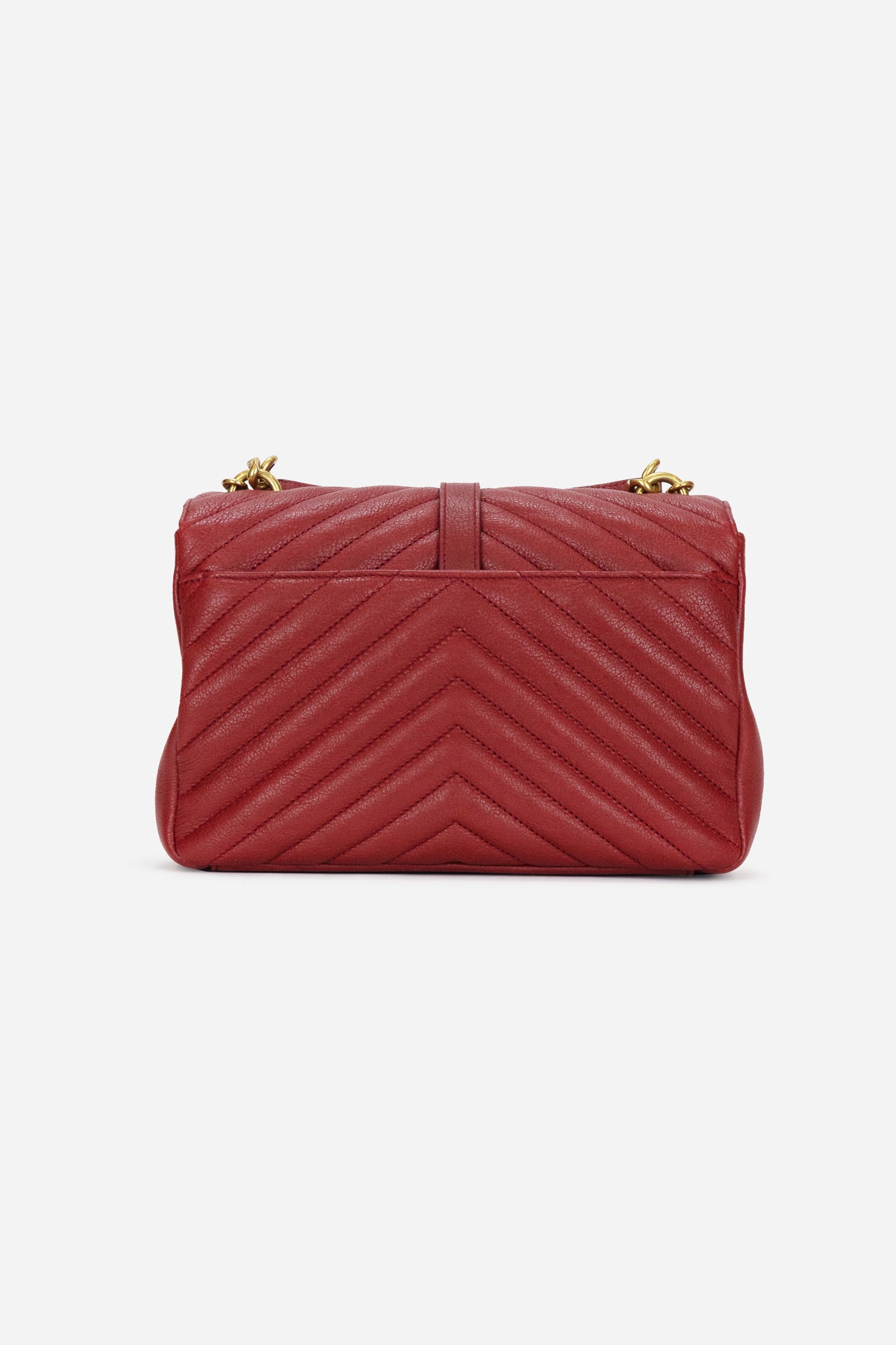 Dark Red Chevron College Medium Crossbody Shoulder Bag