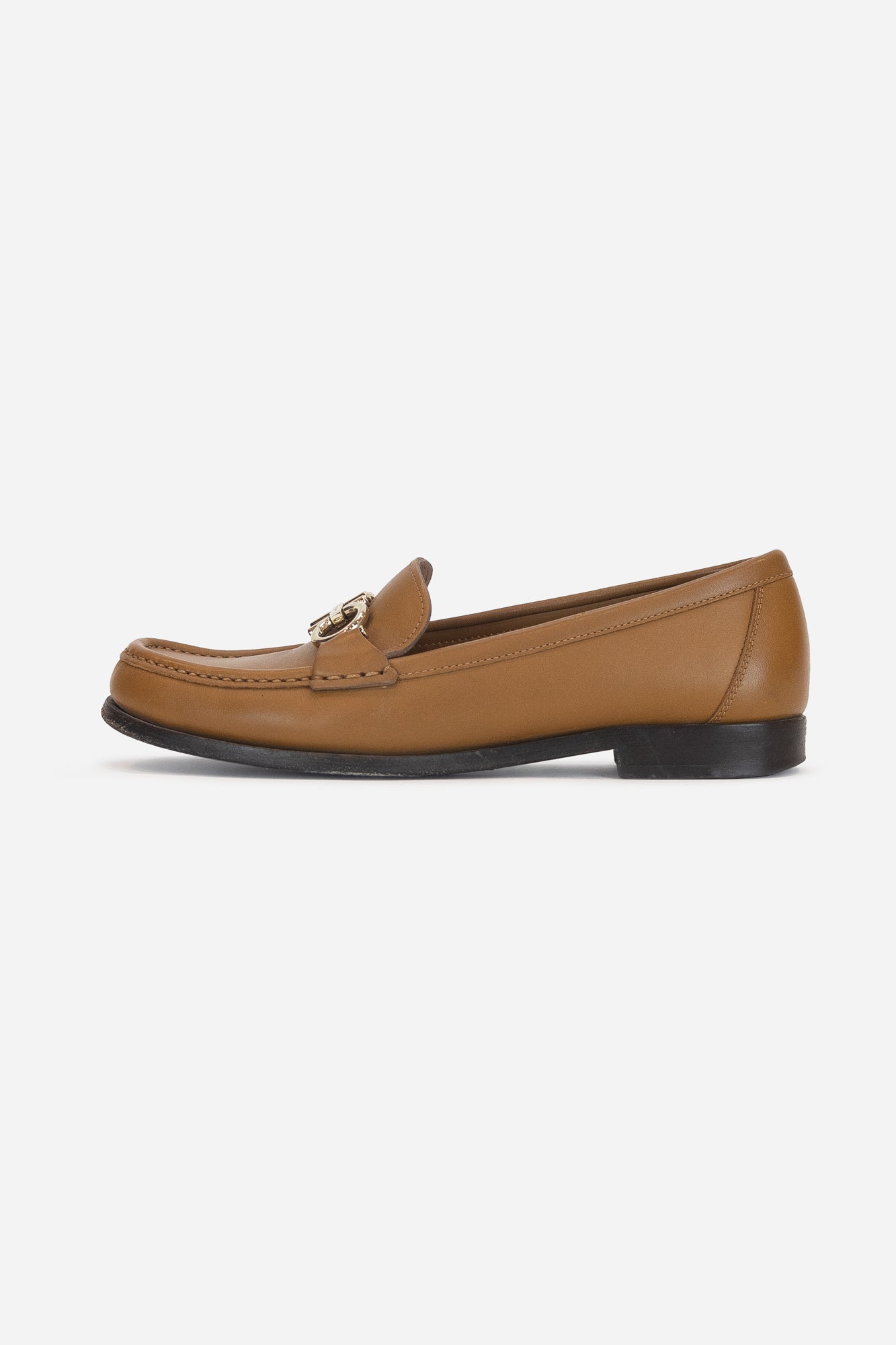 Brown Cognac Loafer Flats