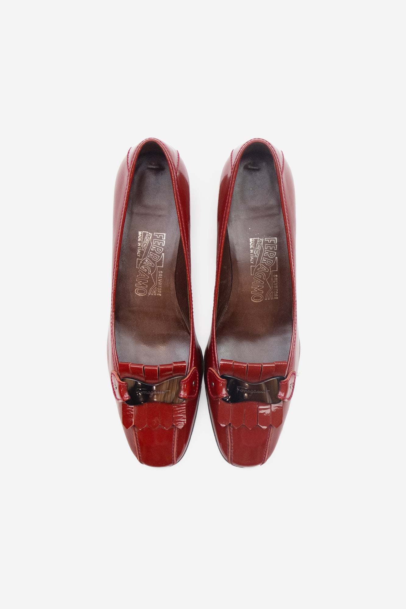 Red Leather Logo Flat