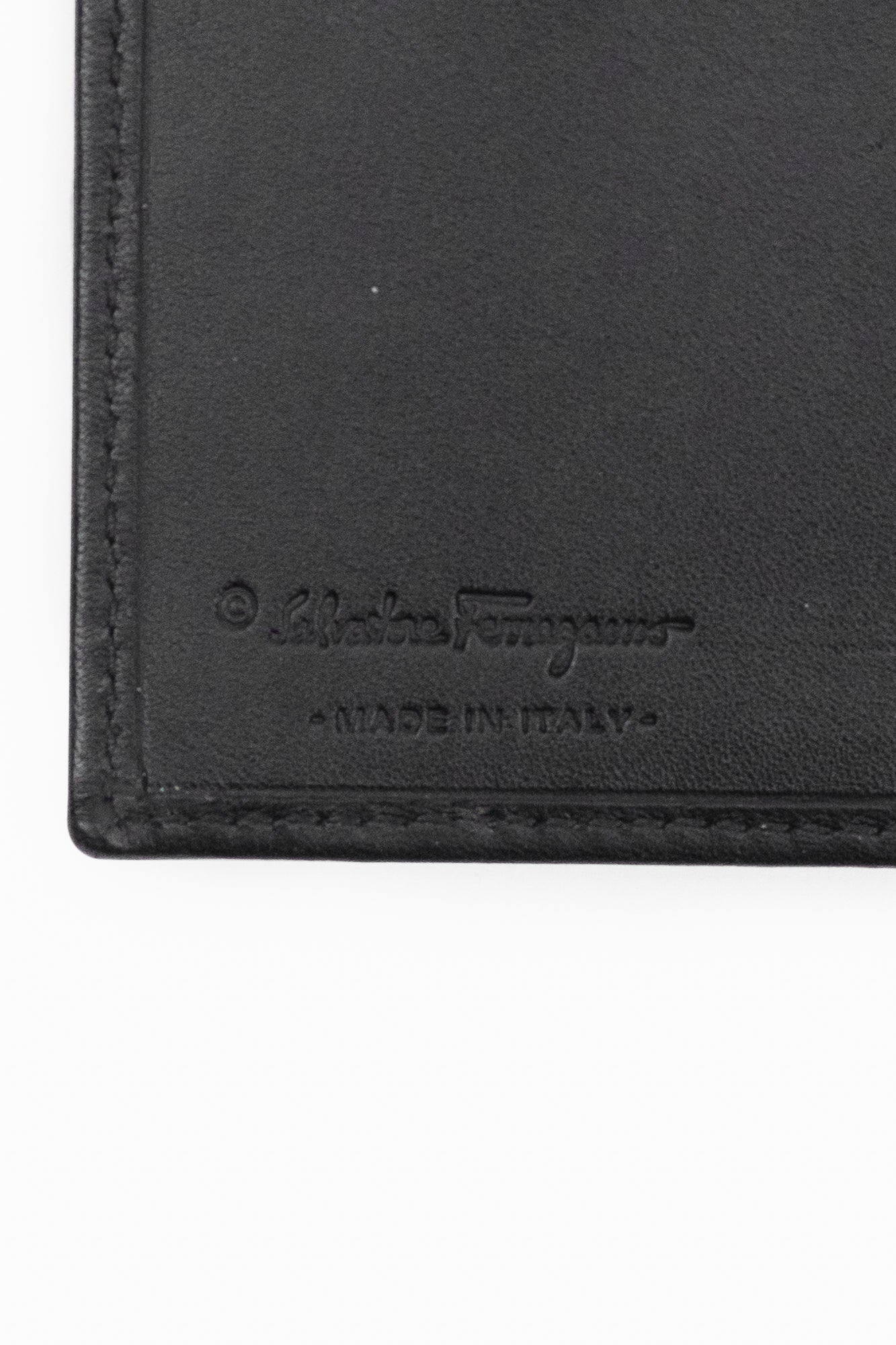 Vintage Black Logo Small Compact Wallet