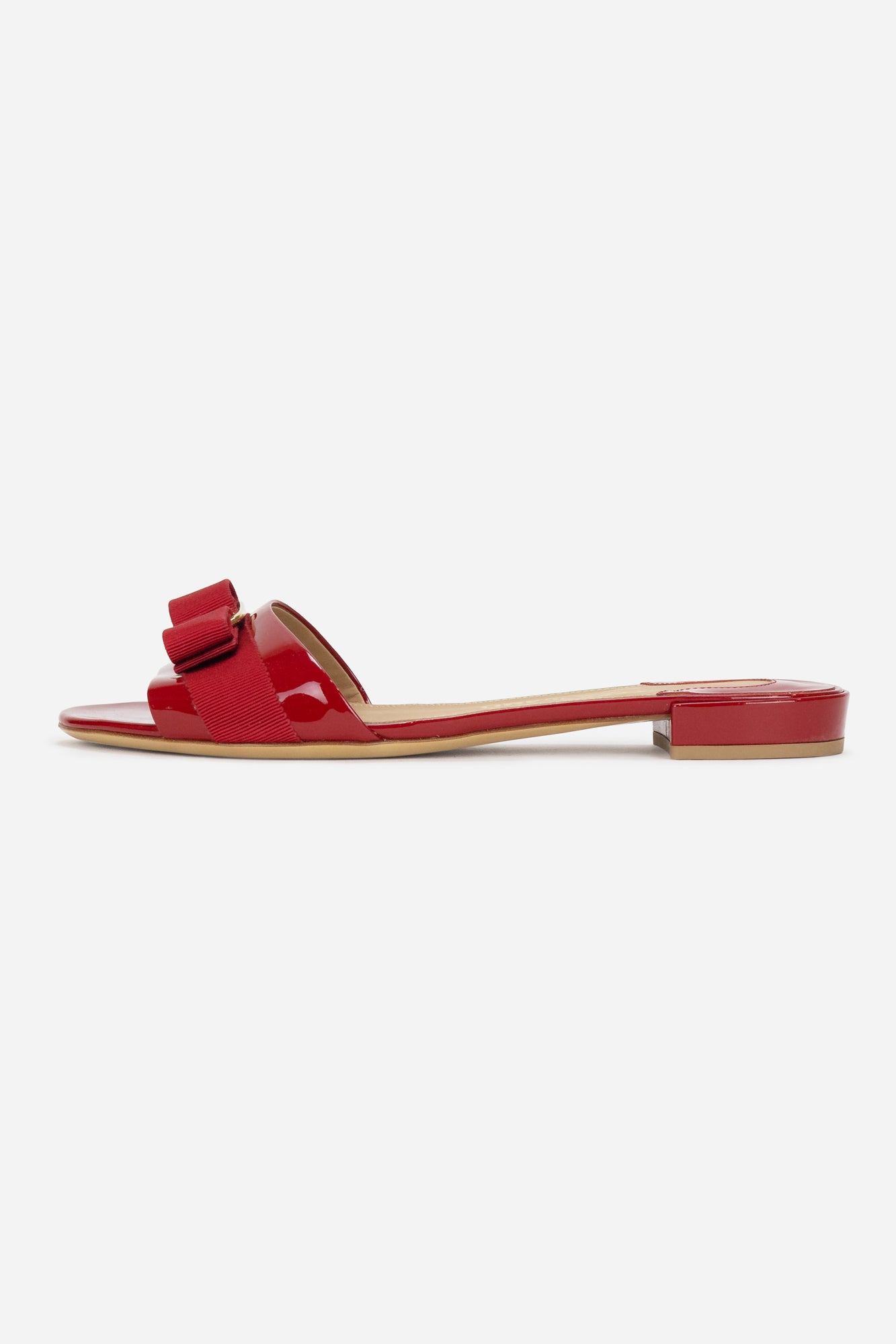 Red Sandals With Bow
