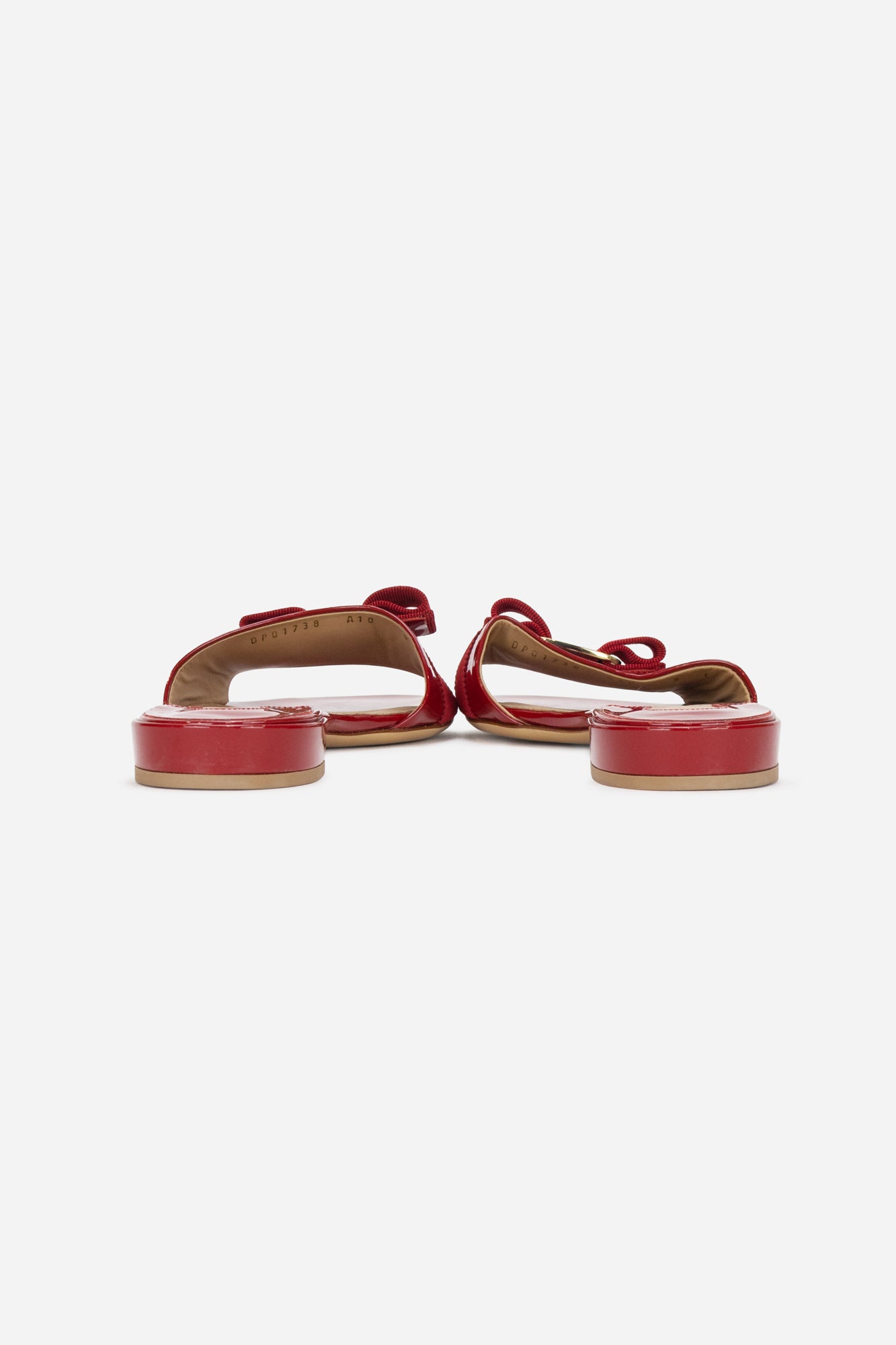 Red Sandals With Bow