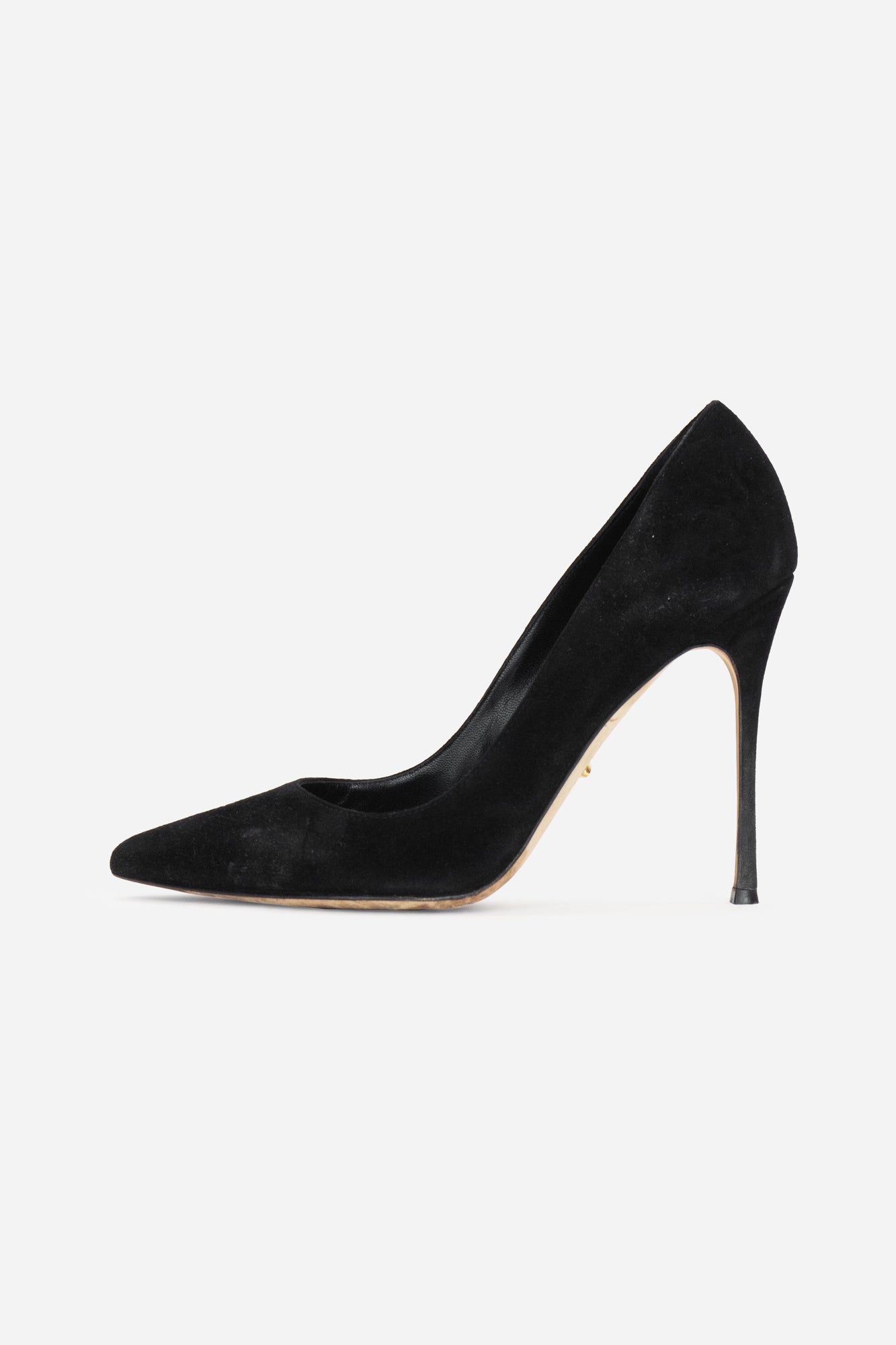 Black Suede Pointed Toe Pump