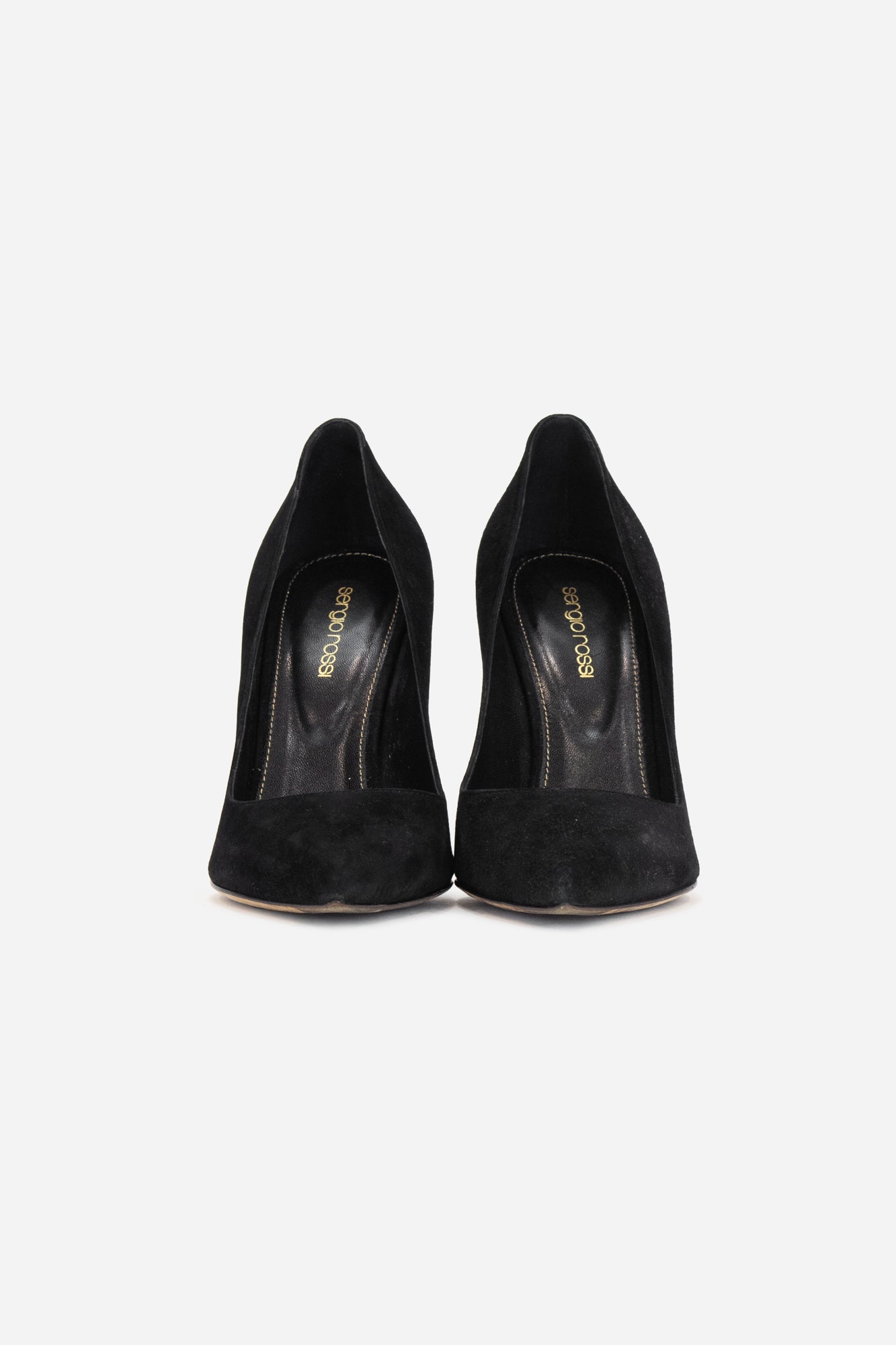 Black Suede Pointed Toe Pump