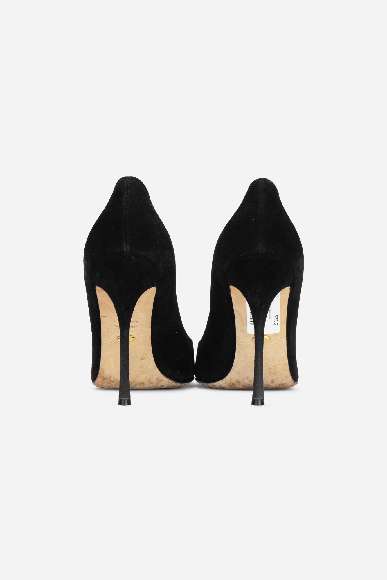 Black suede pointed toe pumps best sale