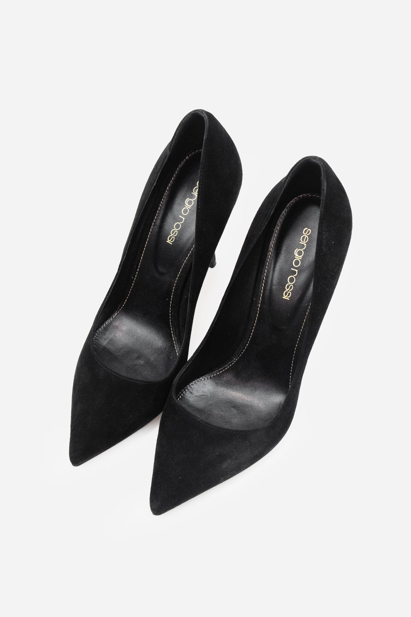 Black Suede Pointed Toe Pump