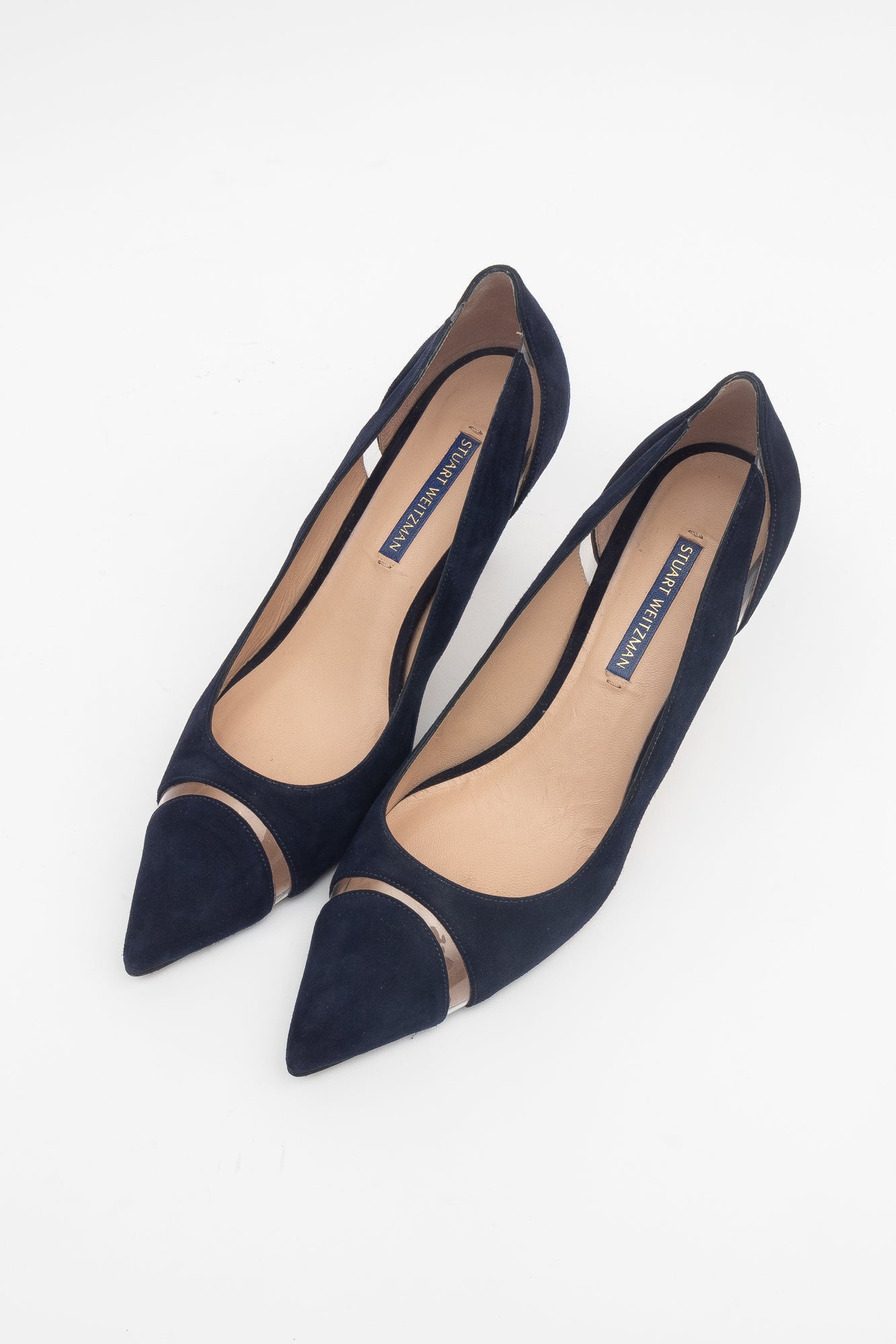 Suede Wave Cut Out Pumps