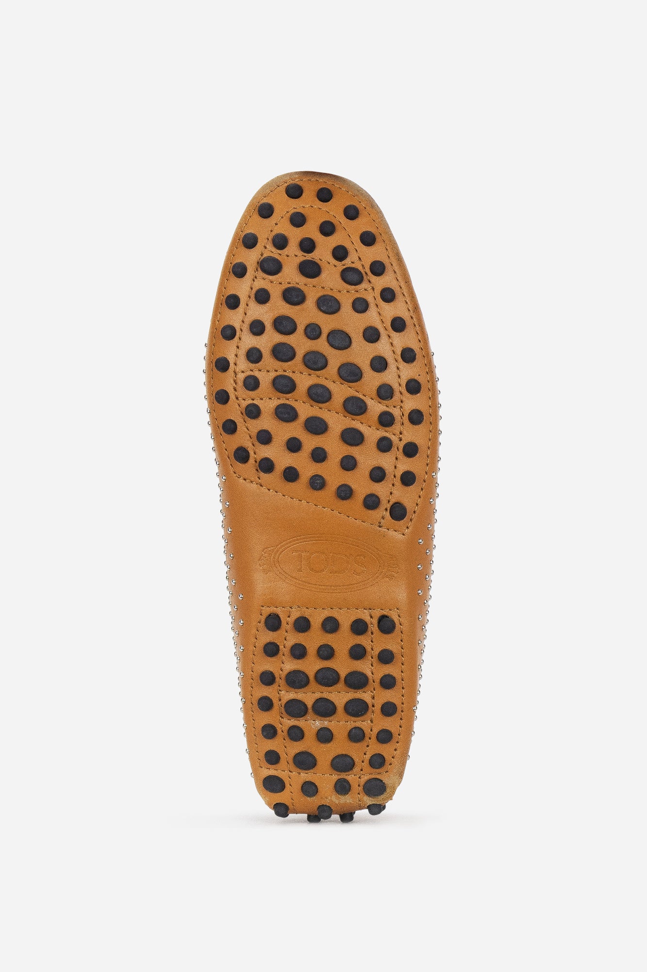 Multi Leather Studded Loafers