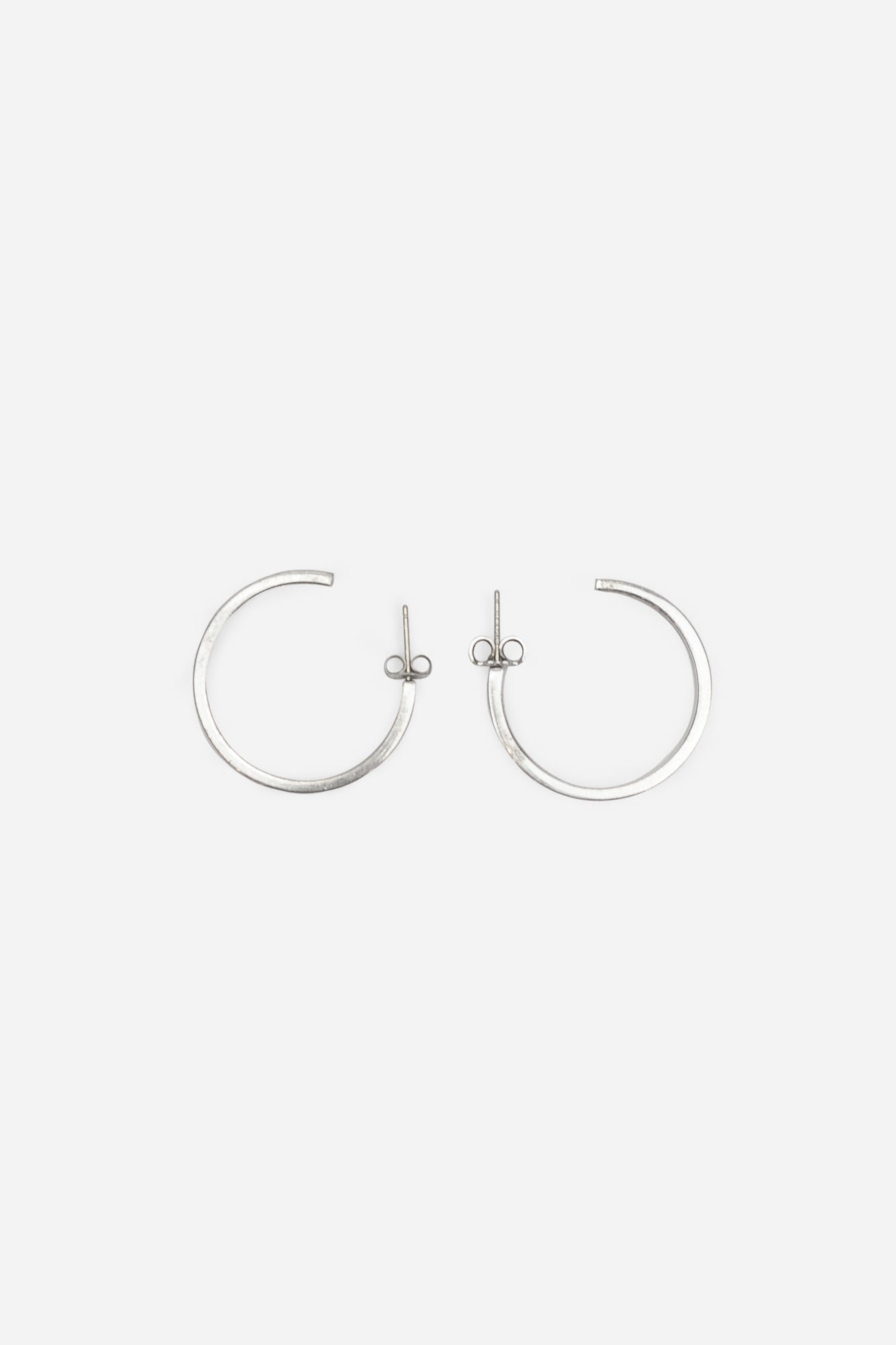 Tiffany 1837_ Narrow Hoop Earring with Post Backing in Silver