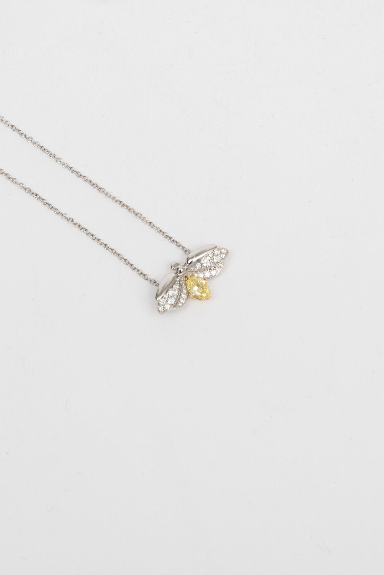 Tiffany Paper Yellow Diamond Firefly Necklace