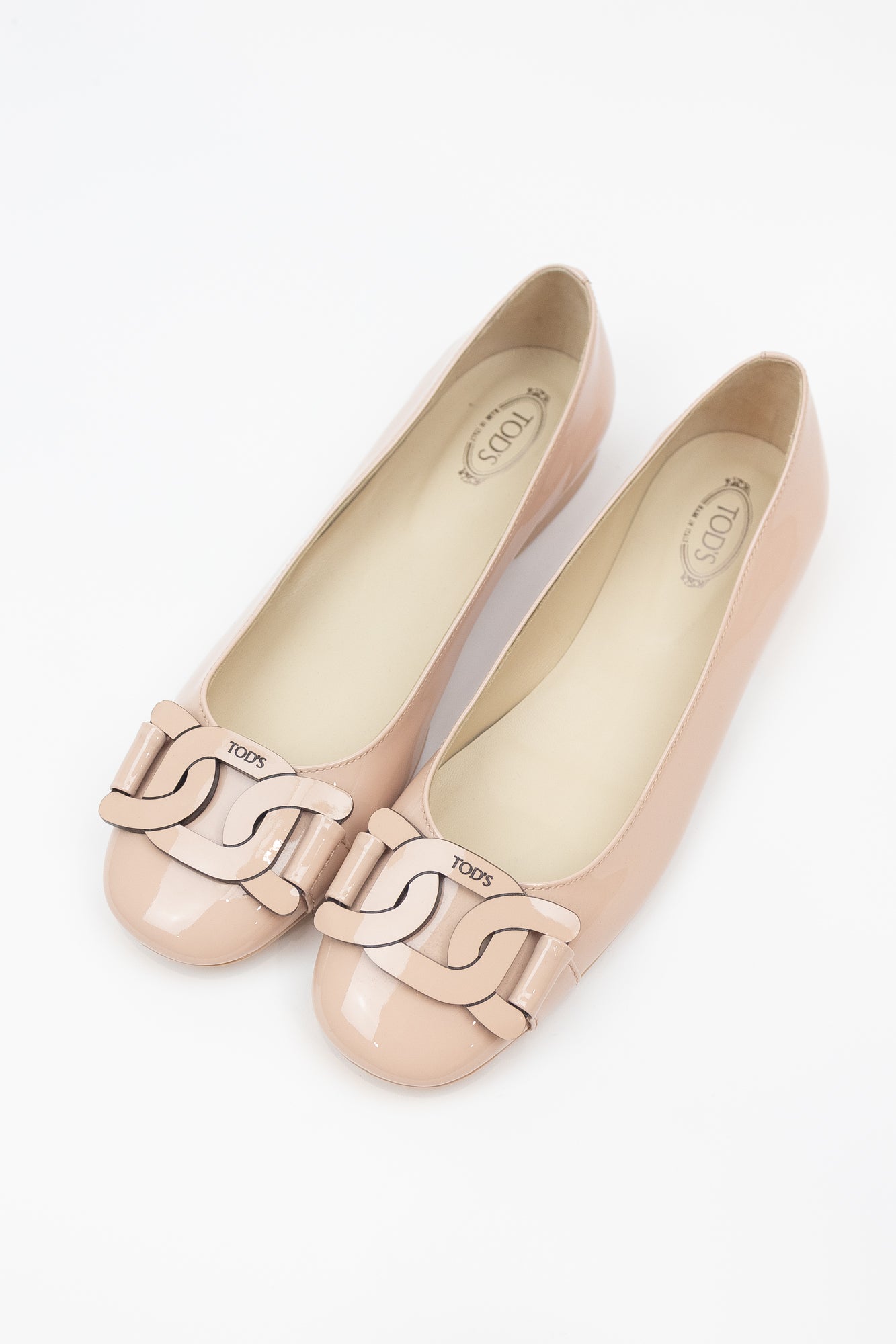 Pink Link Buckle Ballet Flat