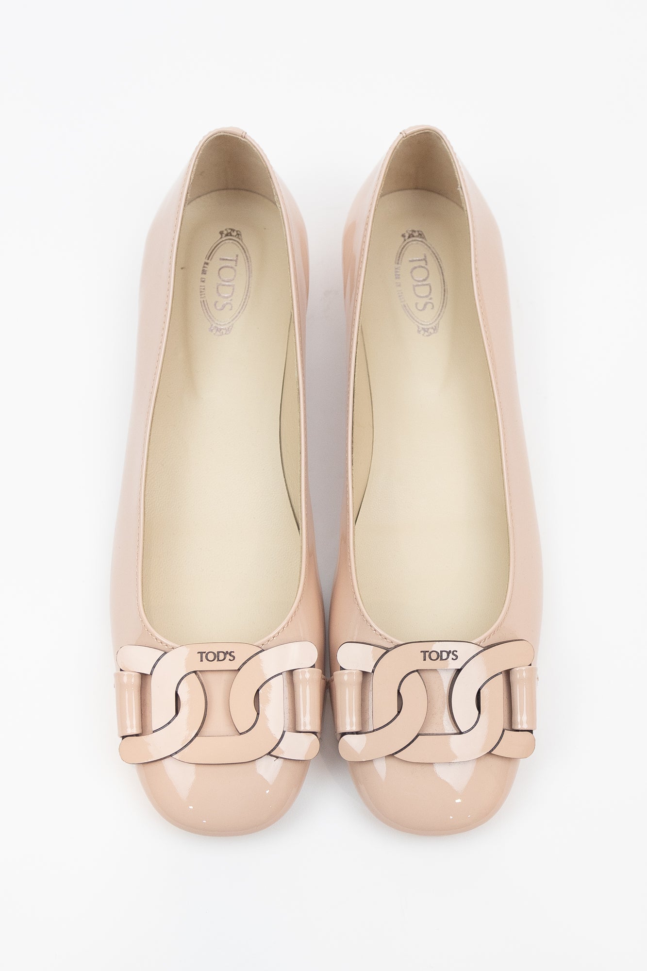 Pink Link Buckle Ballet Flat