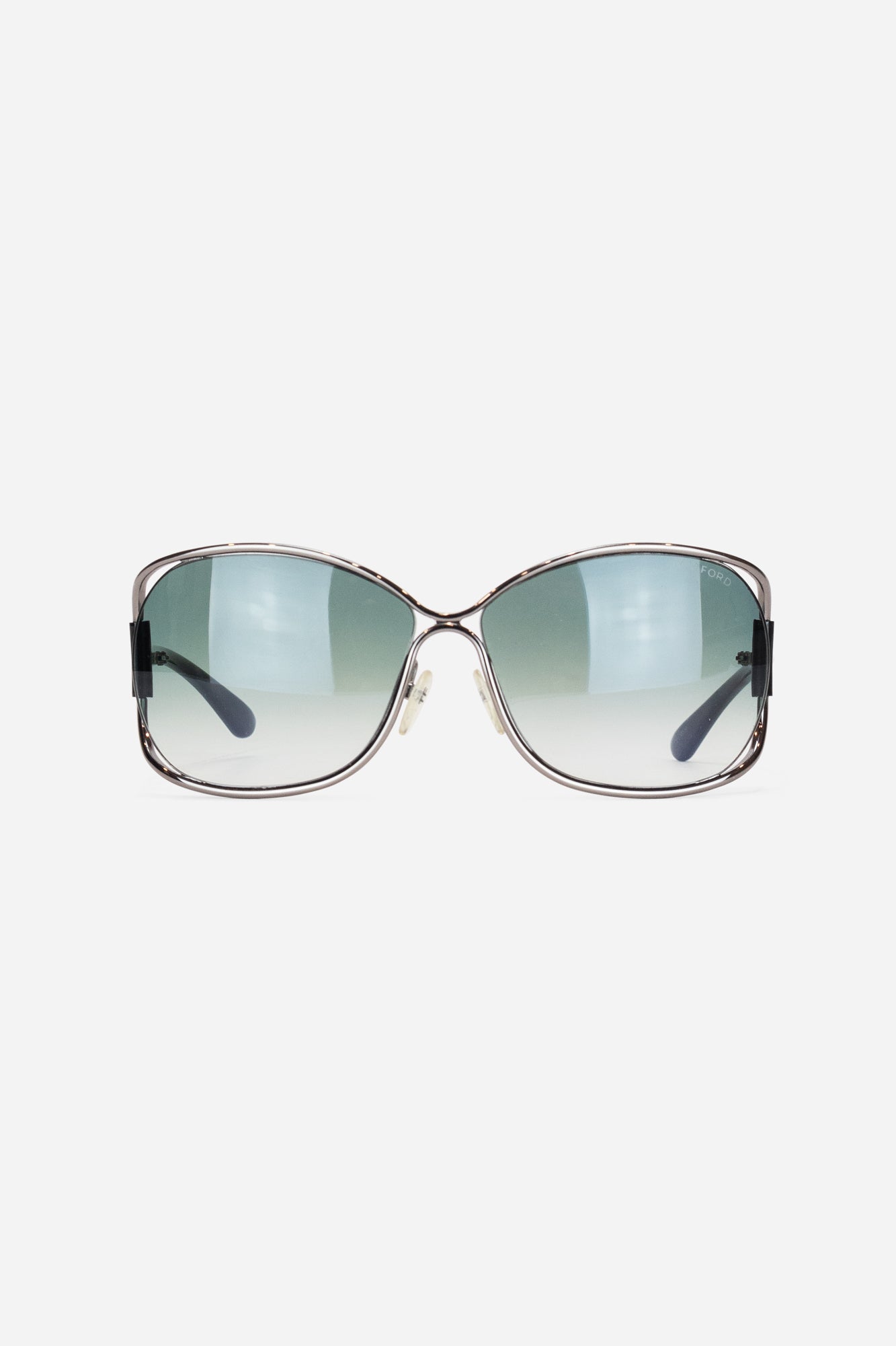 Blue Gradient Lens Eugenia Square Sunglasses