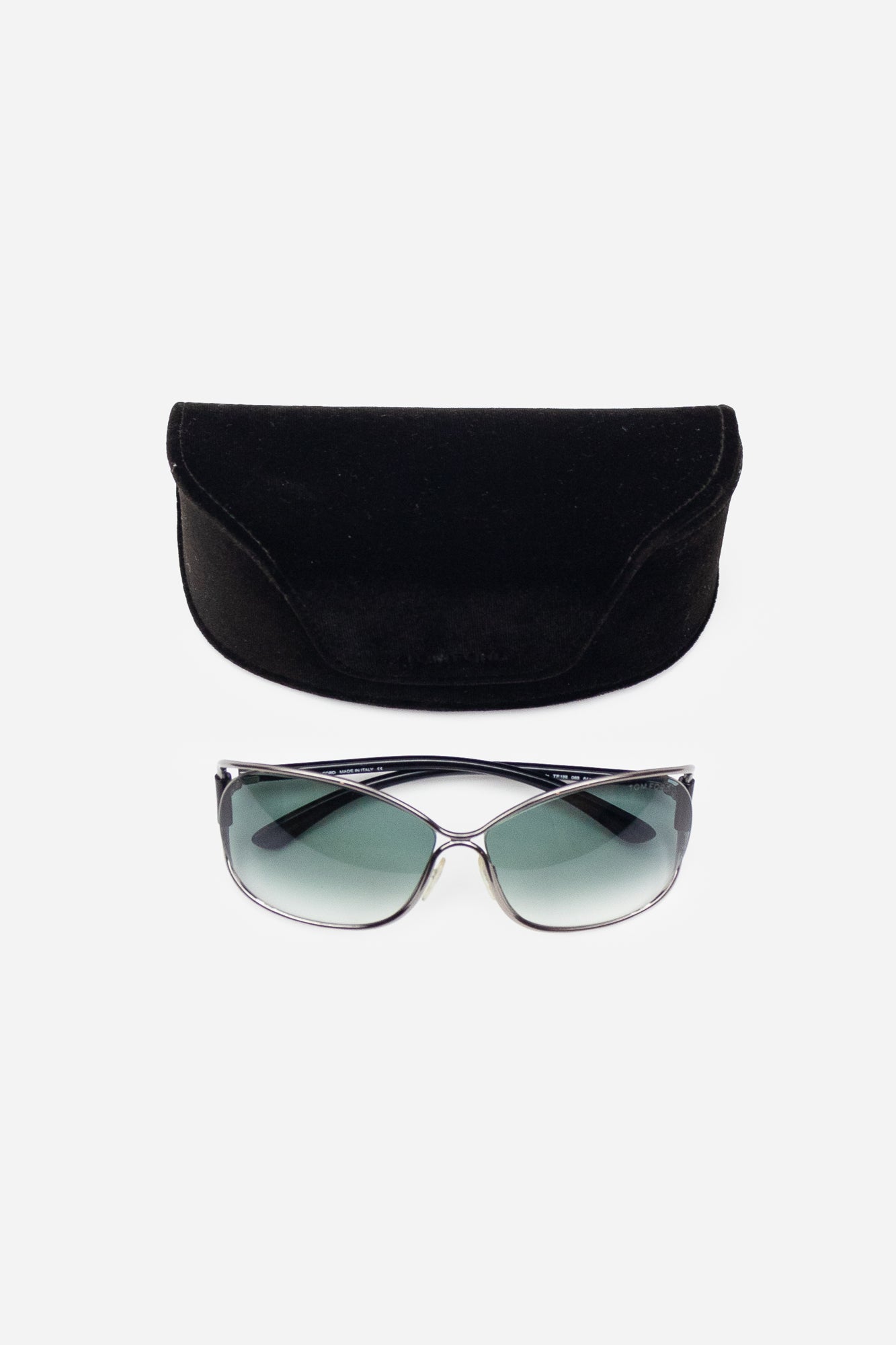 Blue Gradient Lens Eugenia Square Sunglasses