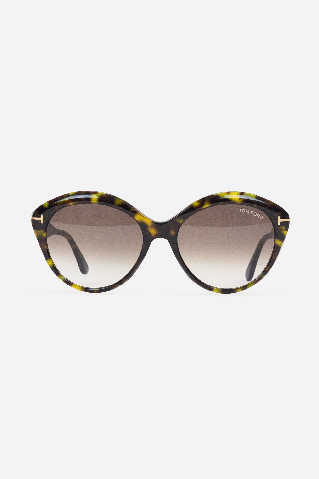 Brown Tortoise Frame Round Sunglasses