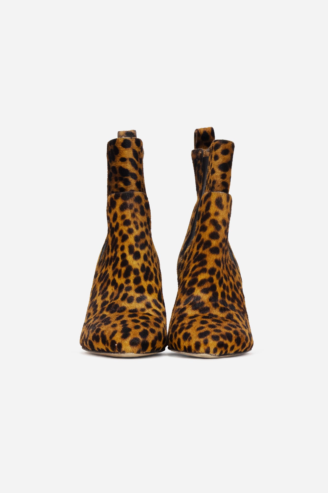 Landon Leopard-Print Calf Hair Ankle Boot Hair