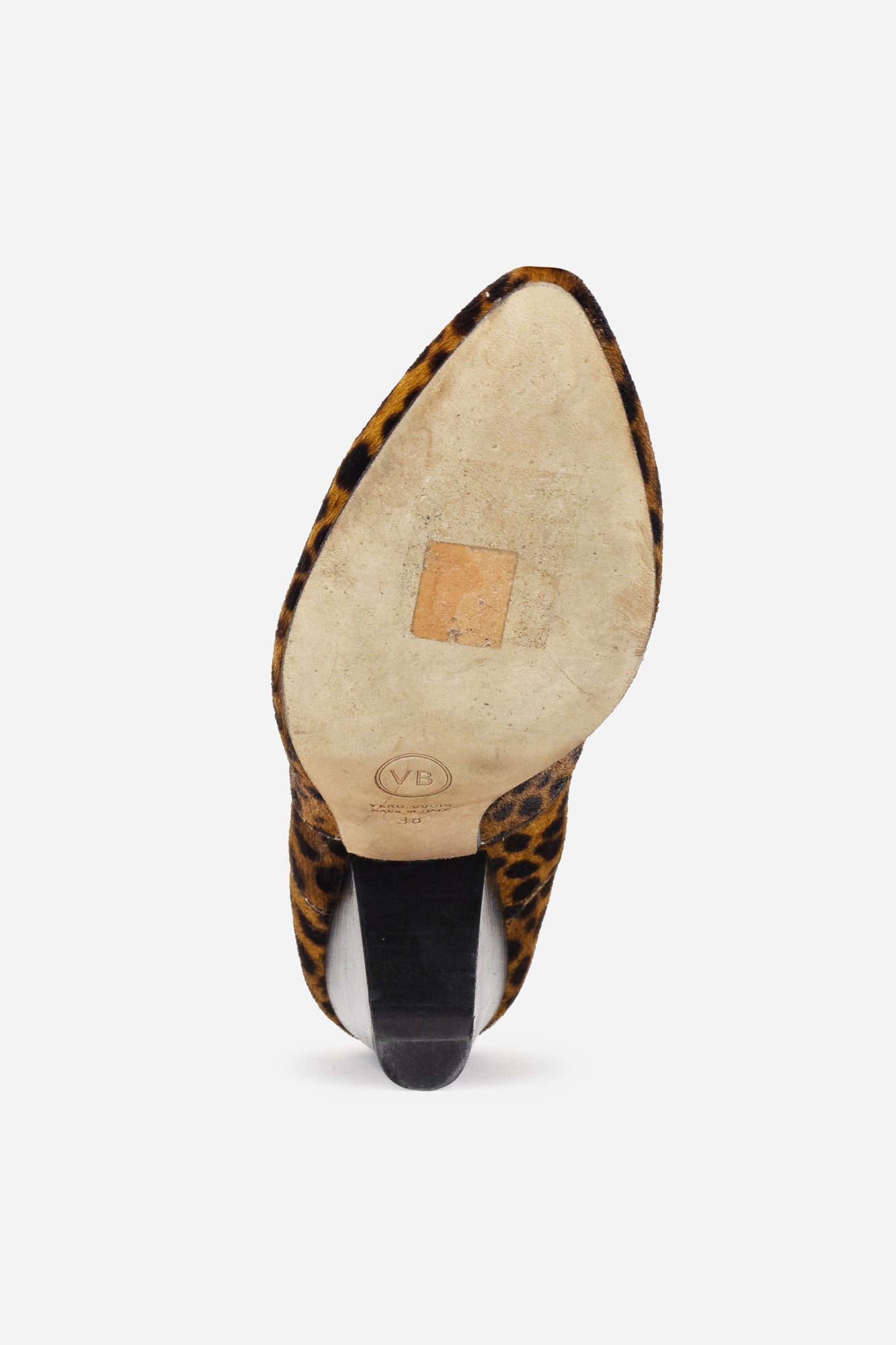 Landon Leopard-Print Calf Hair Ankle Boot Hair