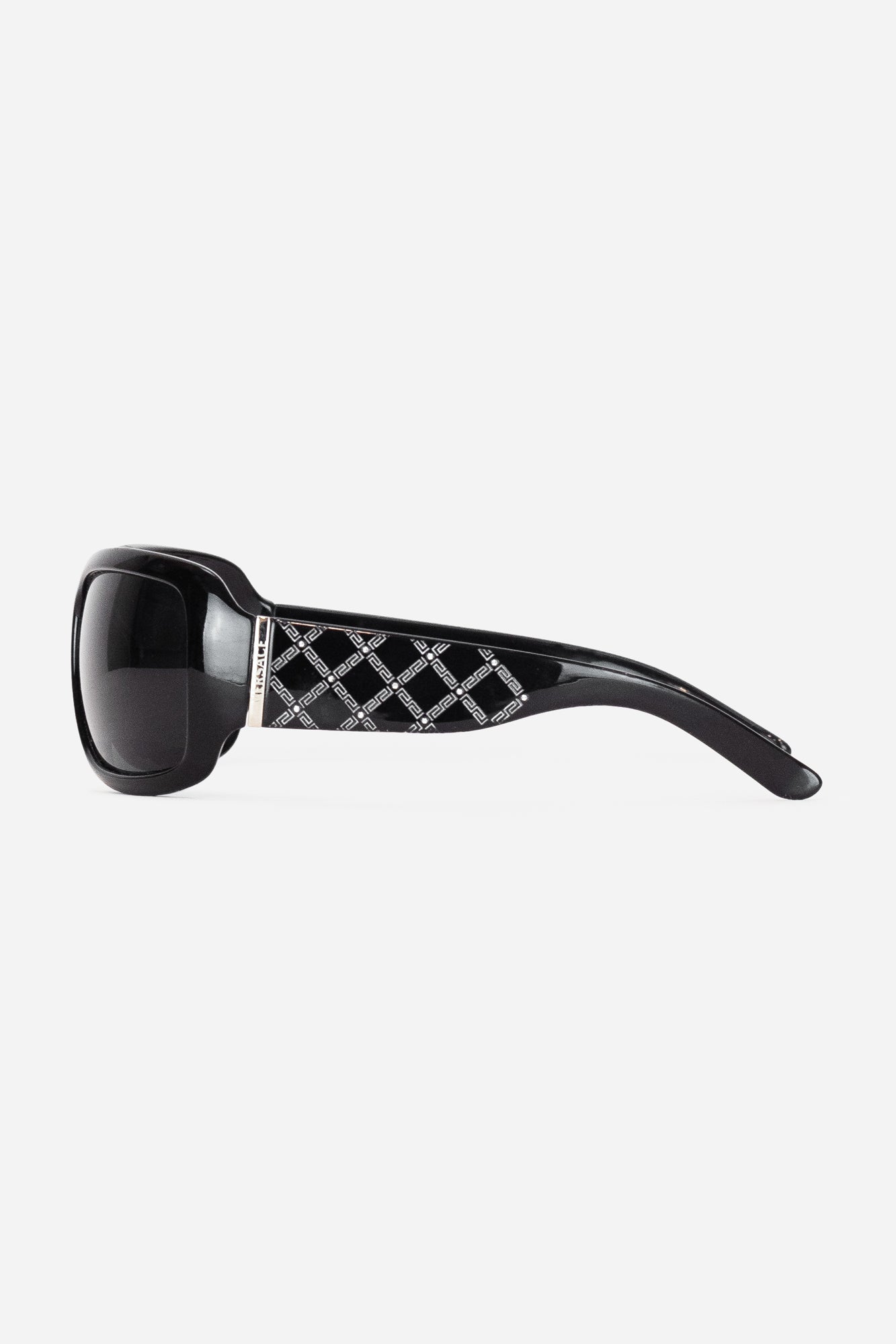 Black/Silver Pattern Arm Sunglasses