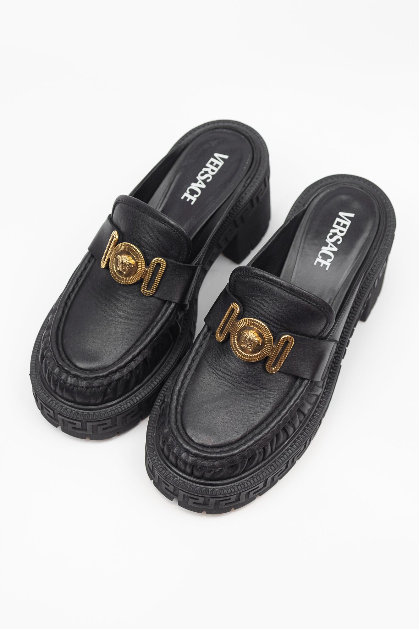 Chunky Black La Medusa Clogs